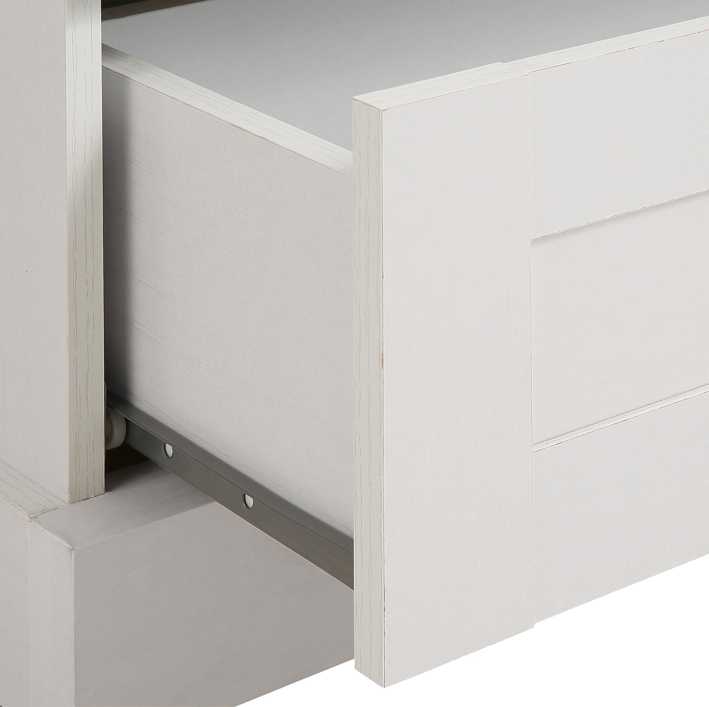 Home affaire Drehtürenschrank »Binz, Wäscheschrank, Mehrzweckschrank, skandinavischer Landhausstil«, (B/H/T ca. 122/130/35 cm), viele Stauraummöglichkeiten, Metallgriffe, Türen mit Rahmen/ Kassetten
