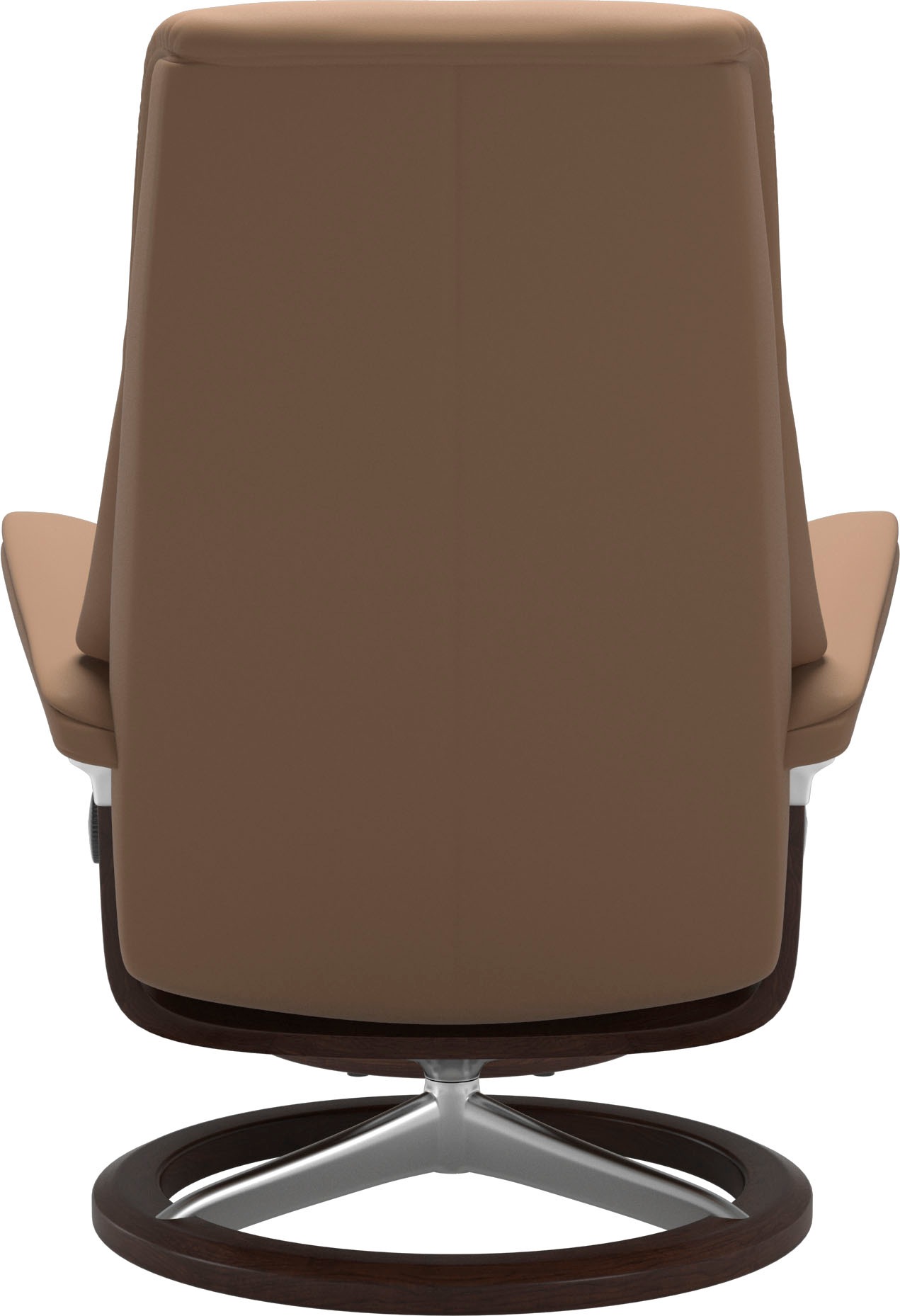 Stressless® Relaxsessel »View«, (Set, Relaxsessel mit Hocker), mit Signature Base, Größe M,Gestell Braun