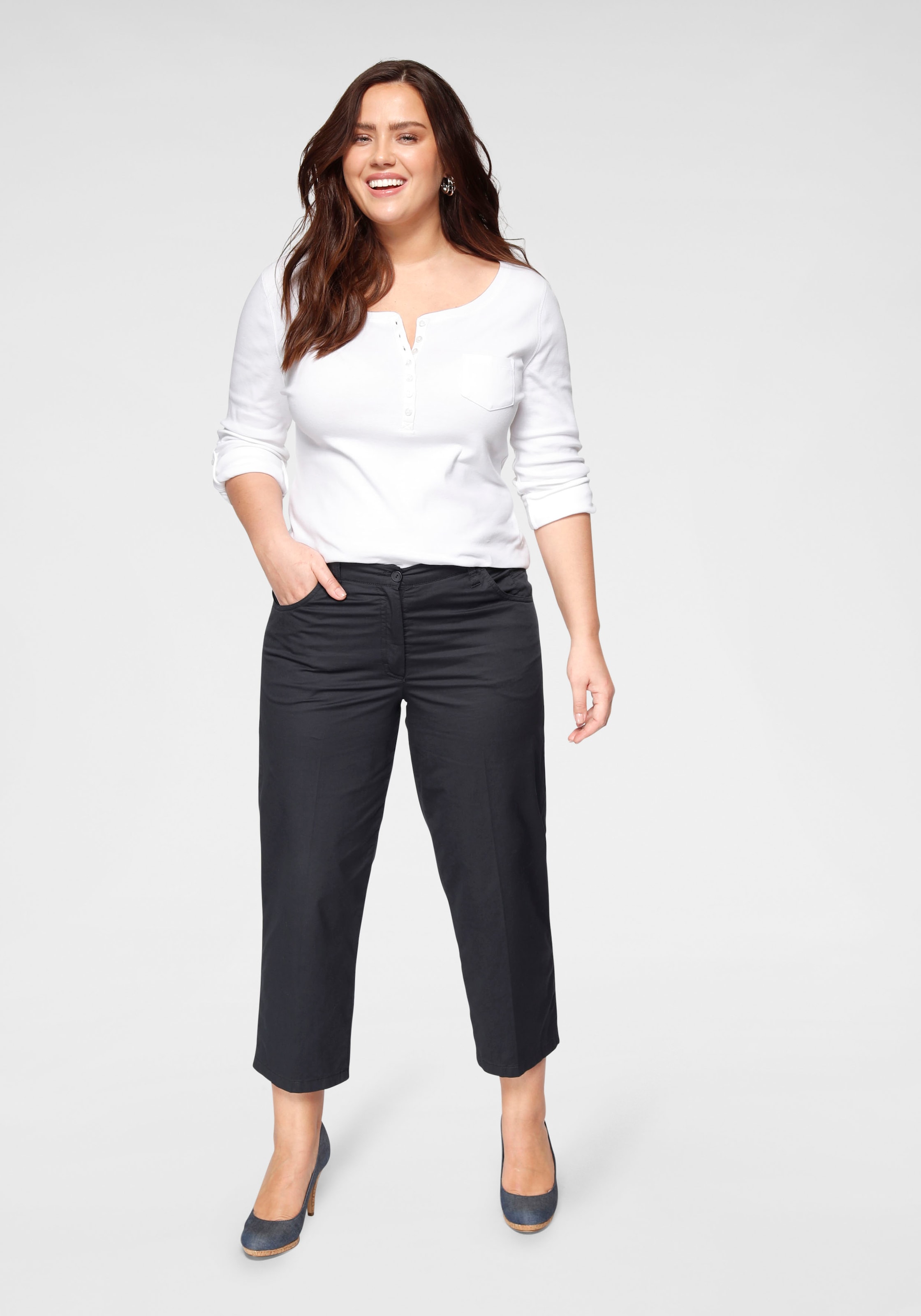 KjBRAND 7/8-Hose »Babsie: bequemer Oberschenkel«  Sommerlich, leichter Baumwoll-Stretch
