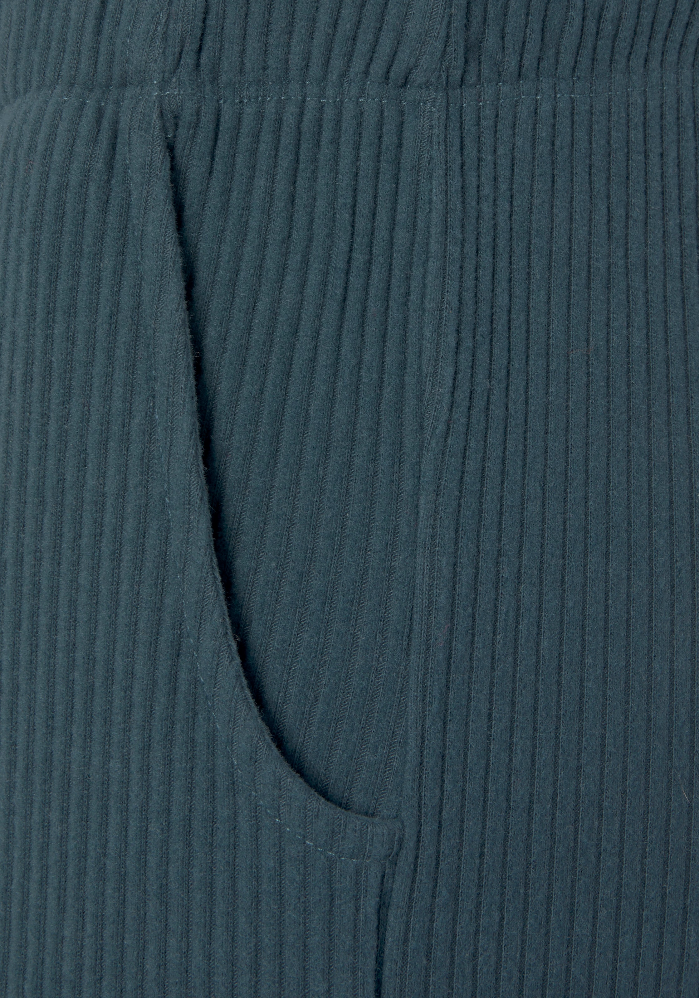 s.Oliver Relaxhose, Sweathose aus Ripp-Qualität mit Einrifftaschen, Loungewear