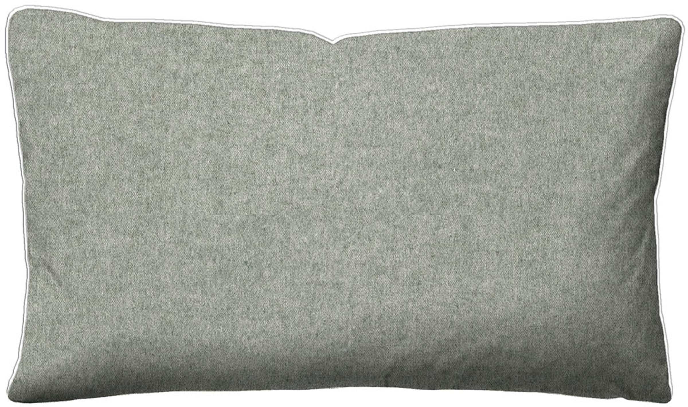 Biberna Kissenbezug »Hermal Flanell mit Reißverschluss, Melange-Optik, Wendekissenbezug« Feinflanell, Made in Germany zertifiziert, kuschelig weich, mit Paspel