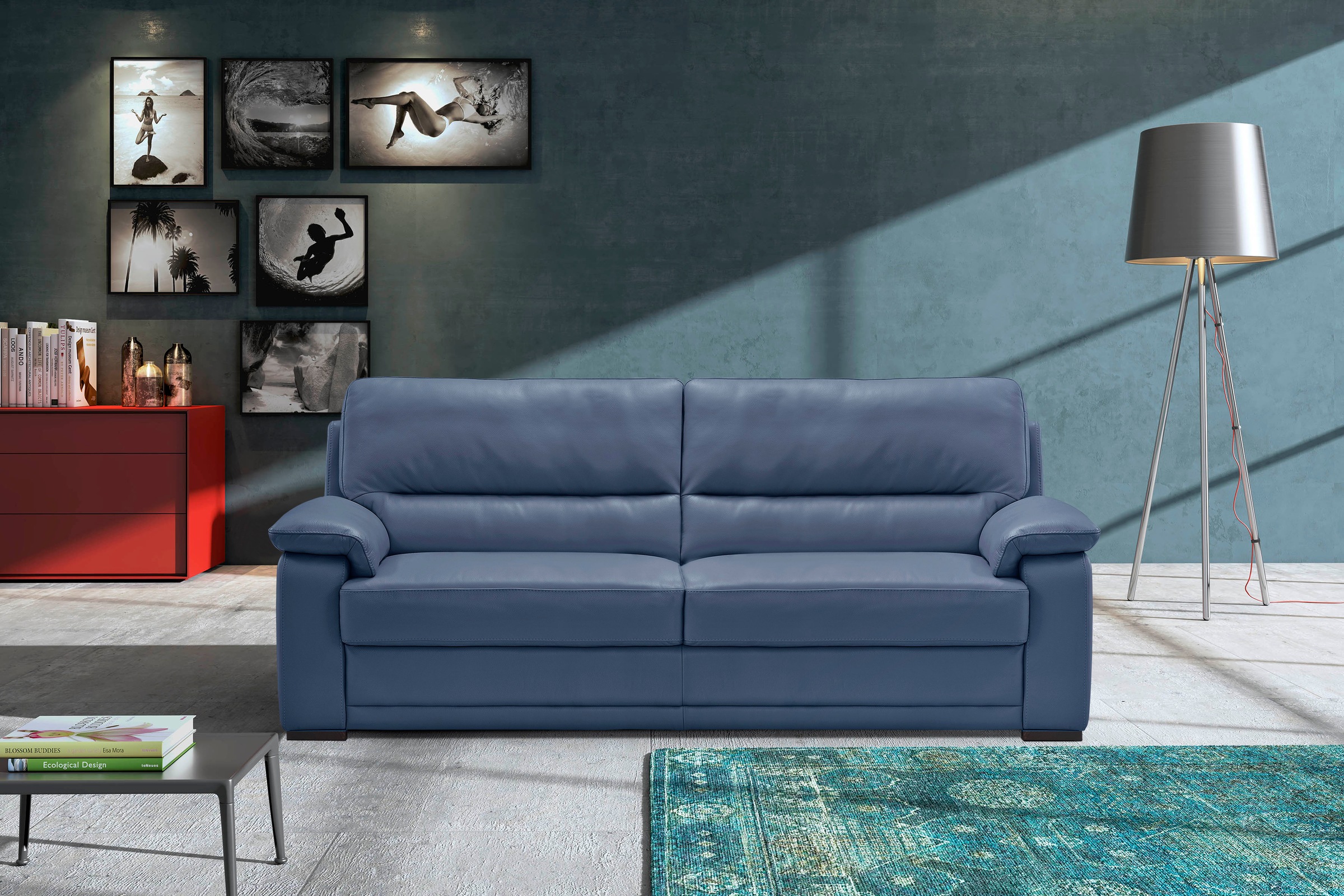 Egoitaliano 2,5-Sitzer »Doris, modernes Designersofa, Ledersofa mit erstkla günstig online kaufen