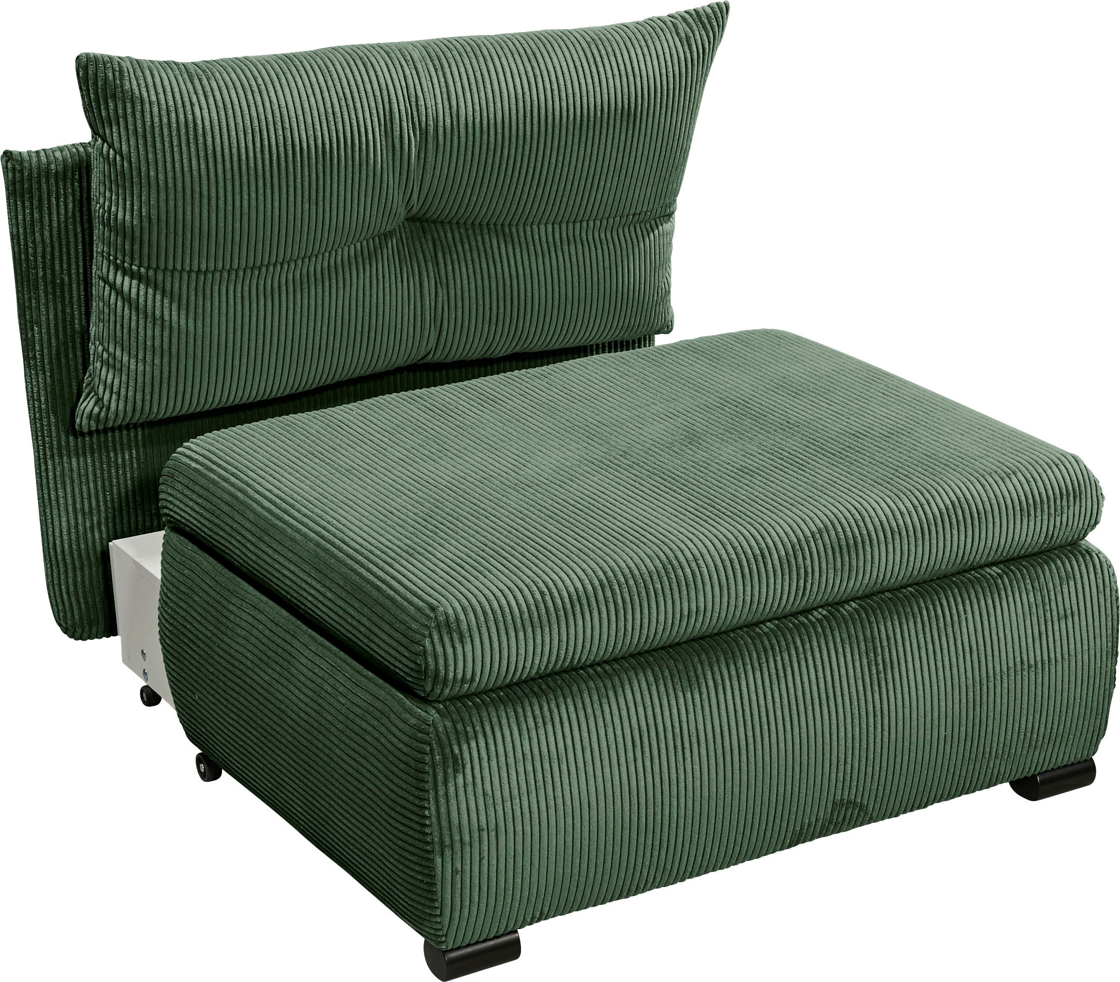 ED EXCITING DESIGN Schlafsofa »Charlie«, Schlafsessel mit Bettkasten & 1 Rückenkissen