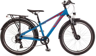 ATB »24" "SWOP" Jugendfahrrad matt-blau mit Federgabel«, 8 Gang, Shimano, Shimano-TX...