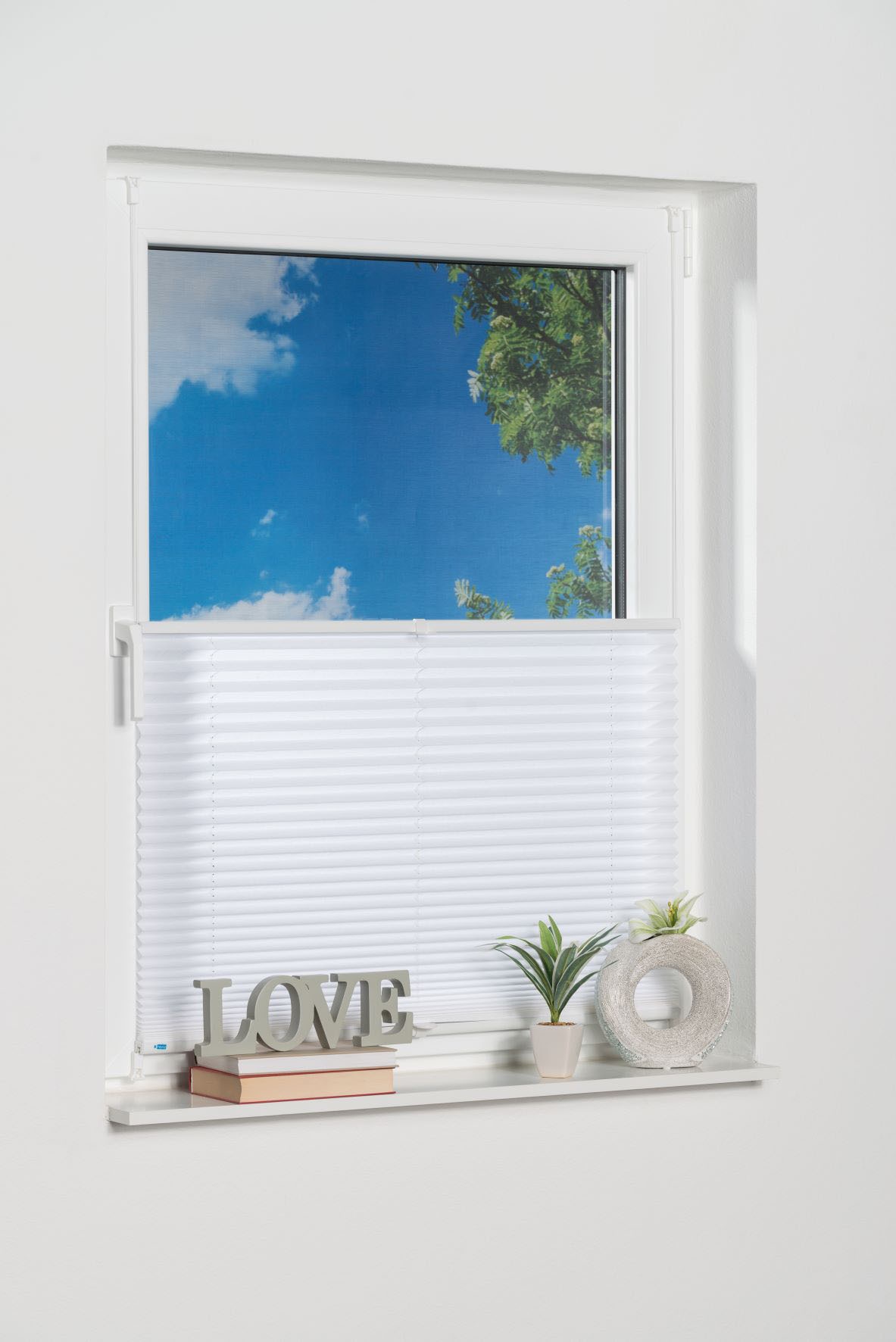 K-HOME Plissee »Klemmfix Pisa«, Lichtschutz, ohne Bohren, verspannt, Crushed-Optik