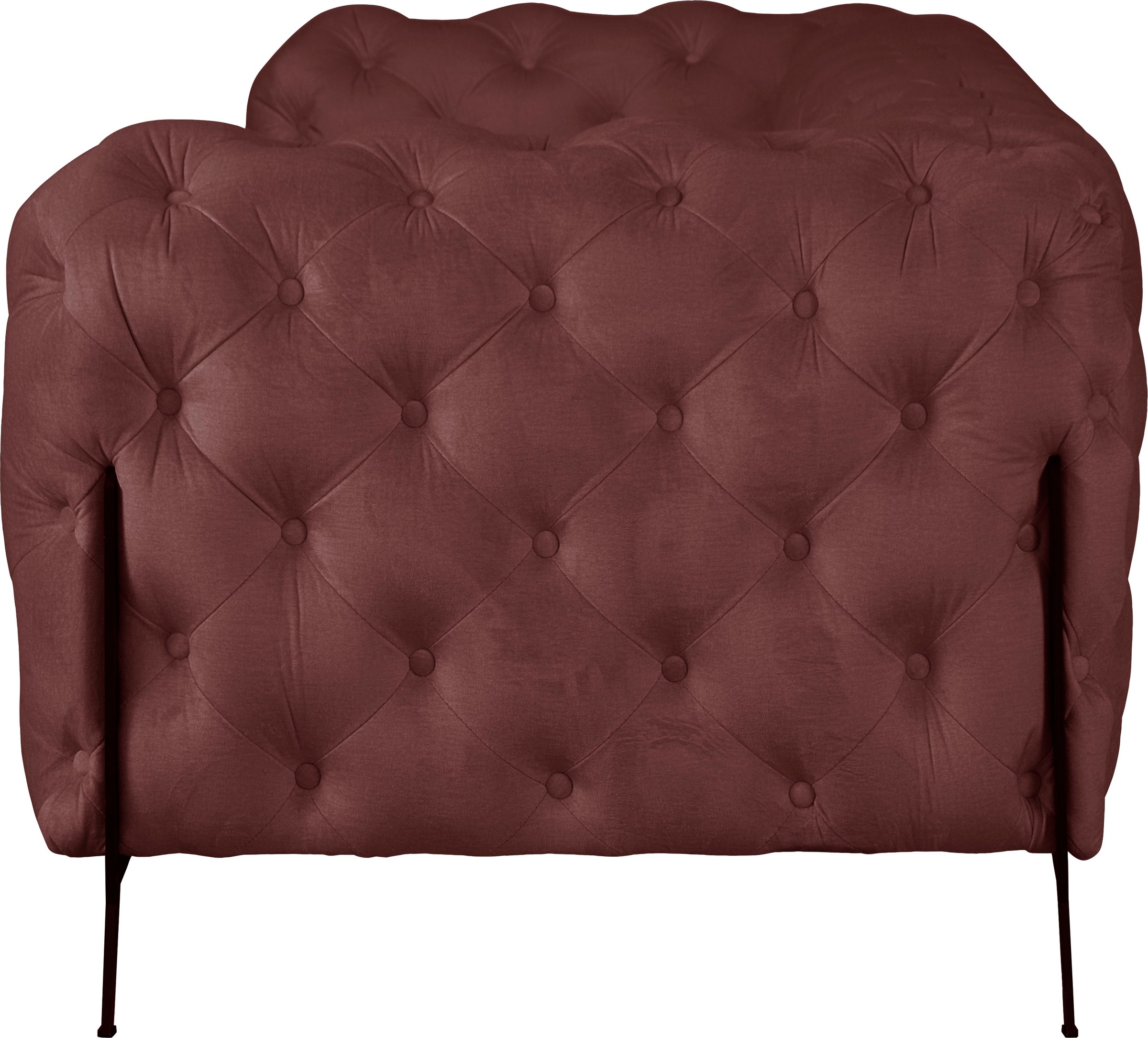 Leonique Chesterfield-Sofa »Amaury«, aufwändige Knopfheftung, moderne Chesterfield Optik, Fußfarbe wählbar