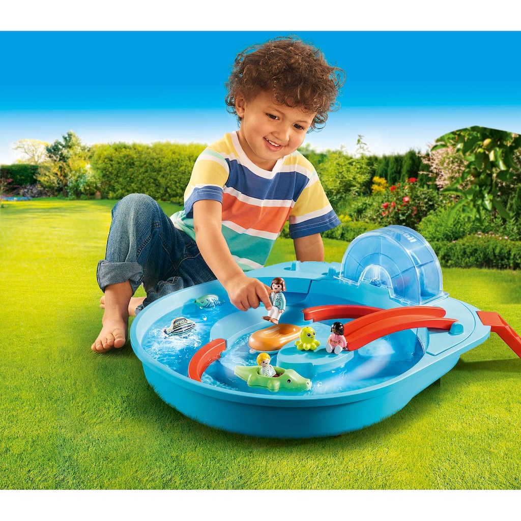 Playmobil® Konstruktions-Spielset »Fröhliche Wasserbahn (70267), Playmobil 123 - Aqua«, (16 St.)