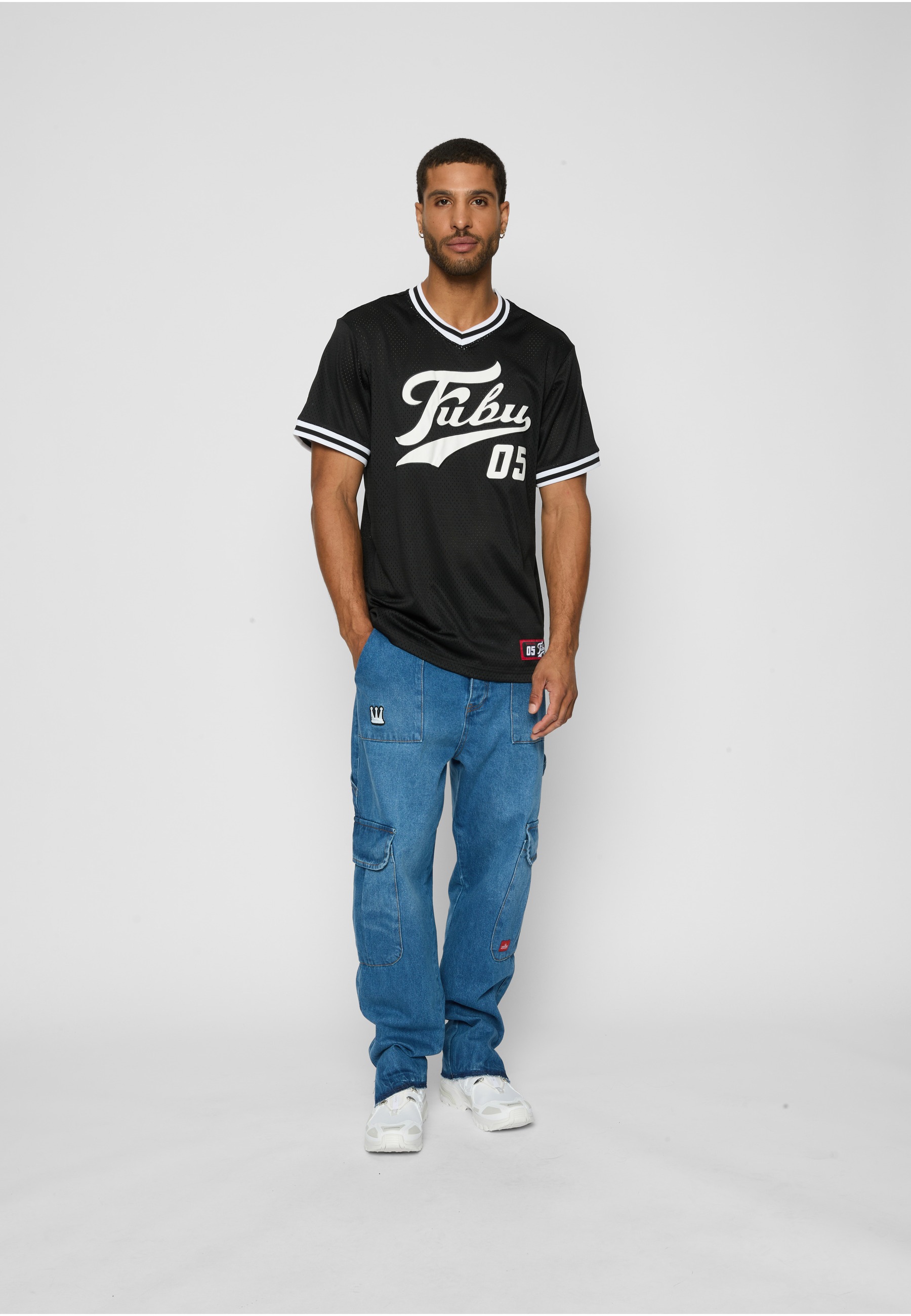 Fubu T-Shirt »Fubu FBMQ12112BLK Fubu Varsity Mesh T-Shirt« 1 Stk.