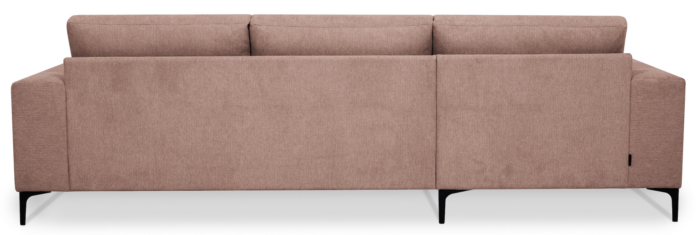 OTTO home Ecksofa »Xander, L-Form,« Breite 280 cm, Soft-Touch Chenille, schwarze Metallfüße