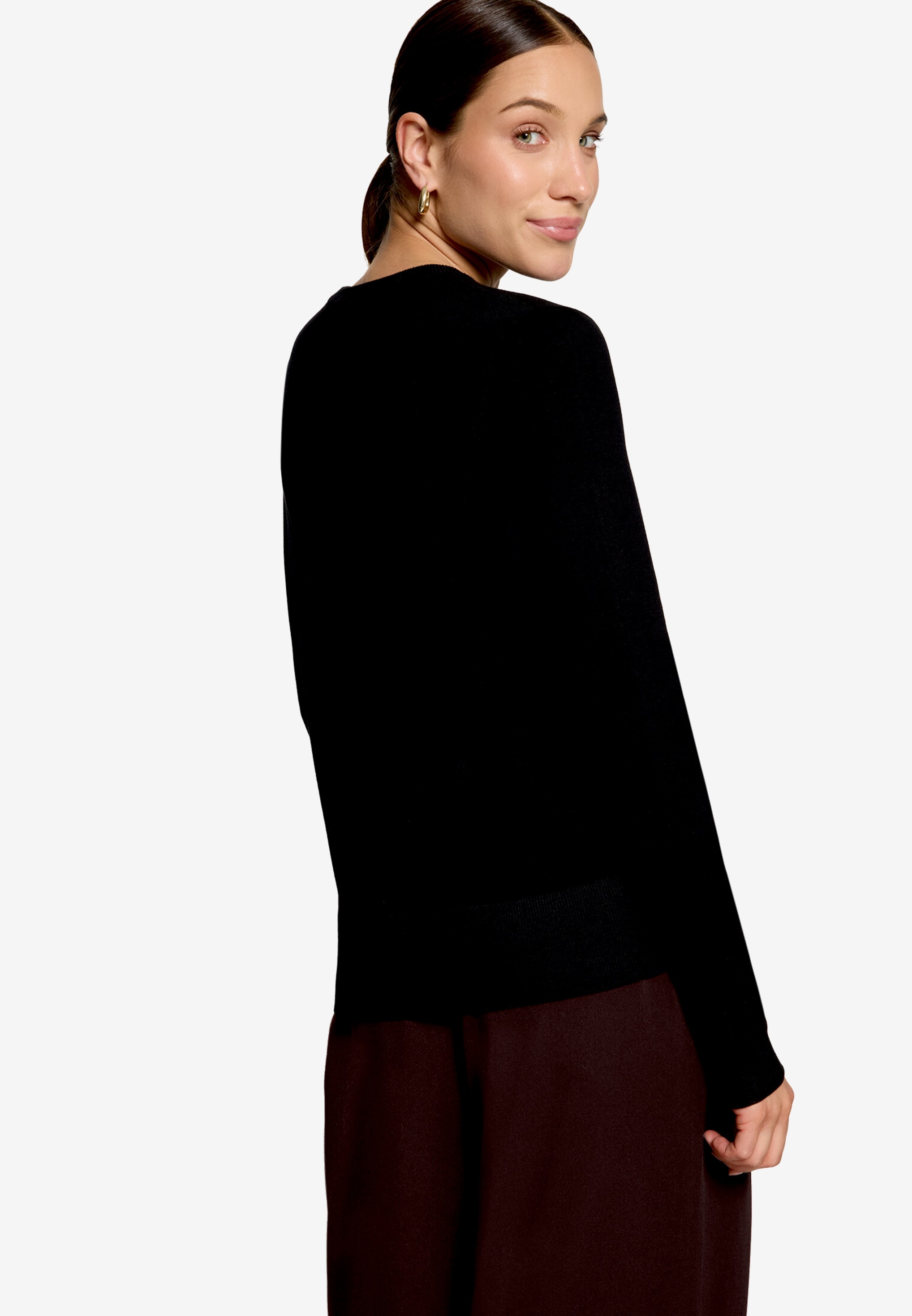 Zero Strickpullover mit Rundhalsausschnitt / Viskose