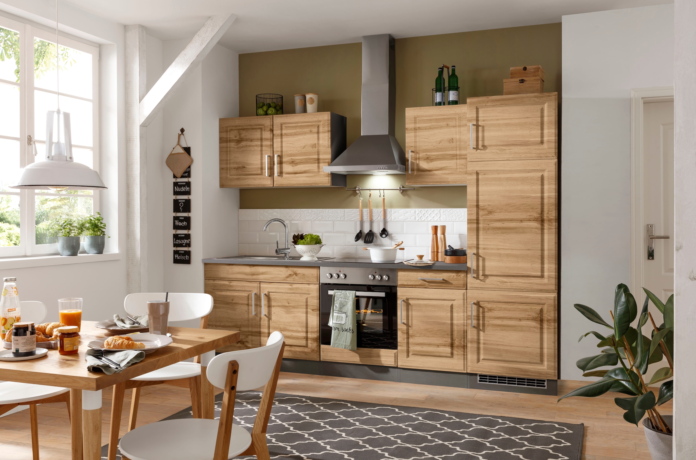 HELD MÖBEL kaufen »Stockholm«, Landhaus-Stil im MDF Fronten cm, Breite online mit hochwertigen Küchenzeile 270