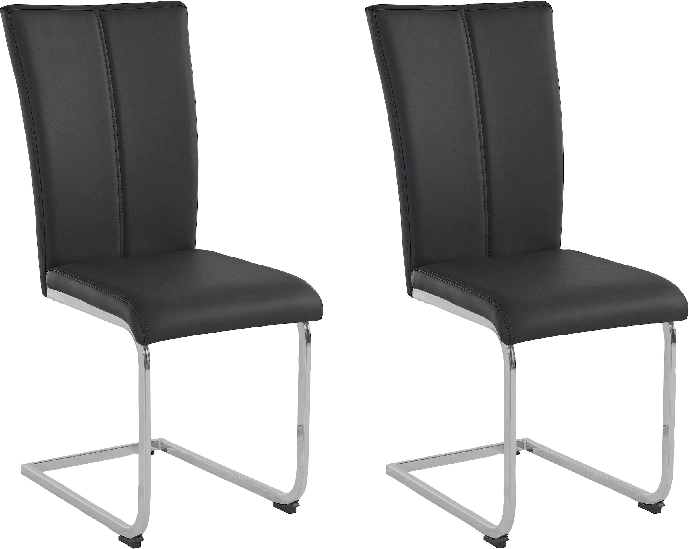 Home affaire Freischwinger »Alex« (Set) 2 Stk. Kunstleder Stuhl belastbar b günstig online kaufen