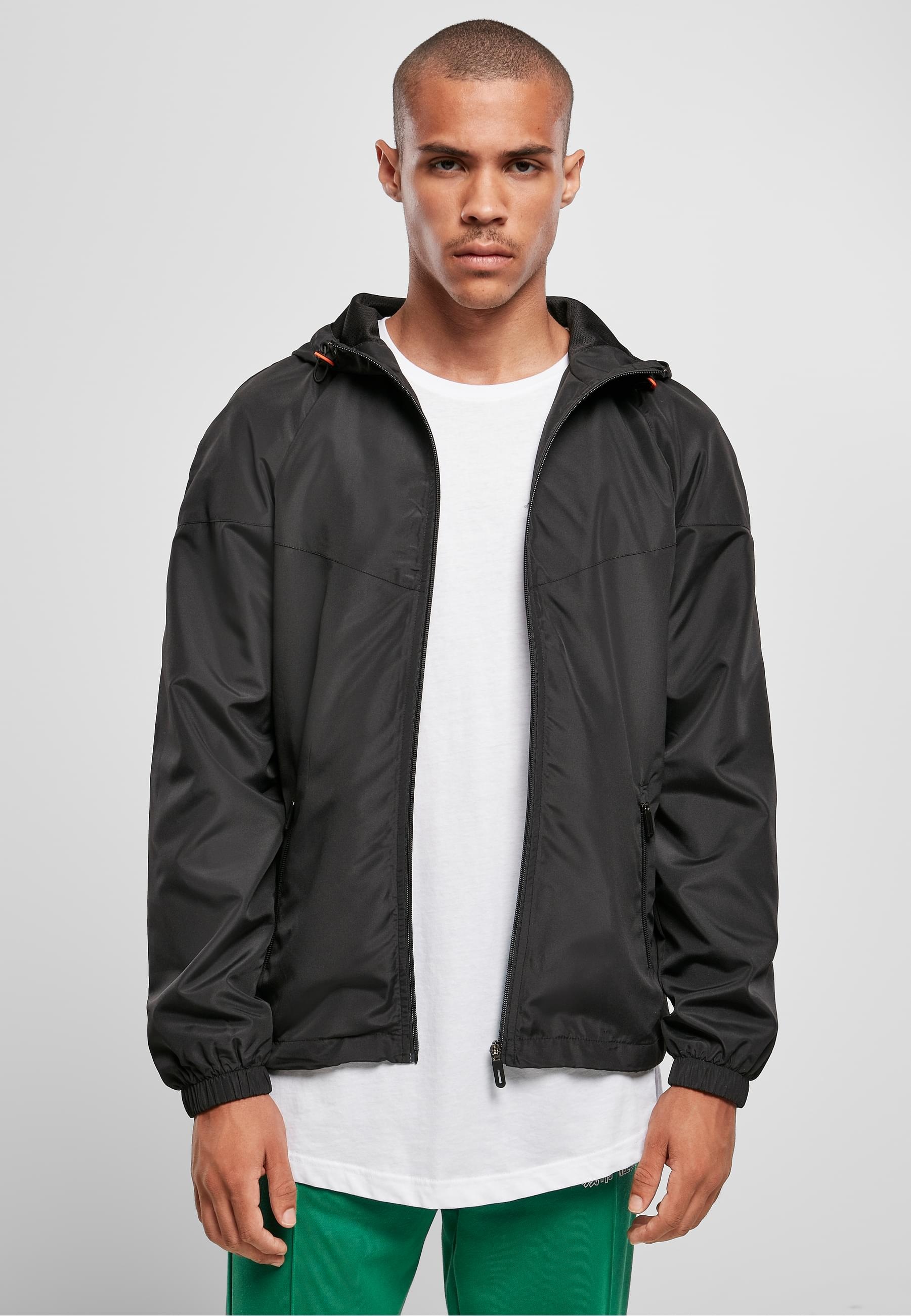 URBAN CLASSICS Allwetterjacke »Urban Classics Herren Recycled Windrunner« 1 Stk. tlg. mit Kapuze