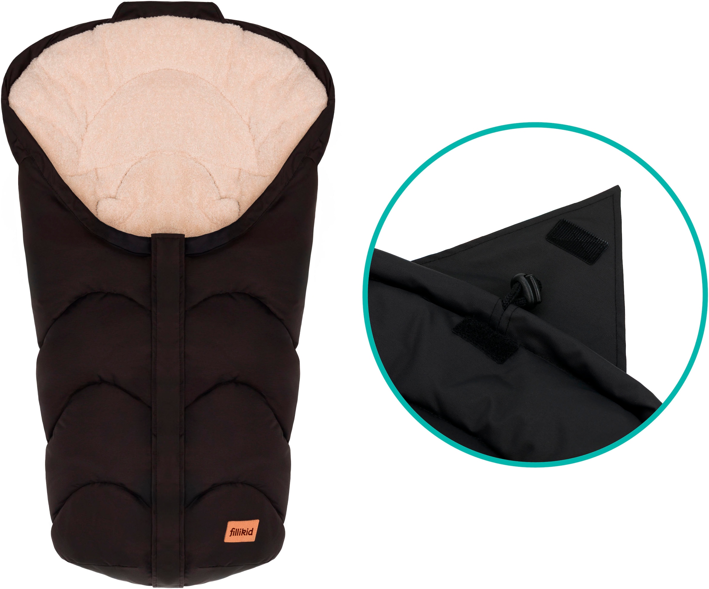 Fillikid Fußsack »Torre, Winterfußsack Gr. 0«, für Autositze Gr. 0 und Kinderwagen
