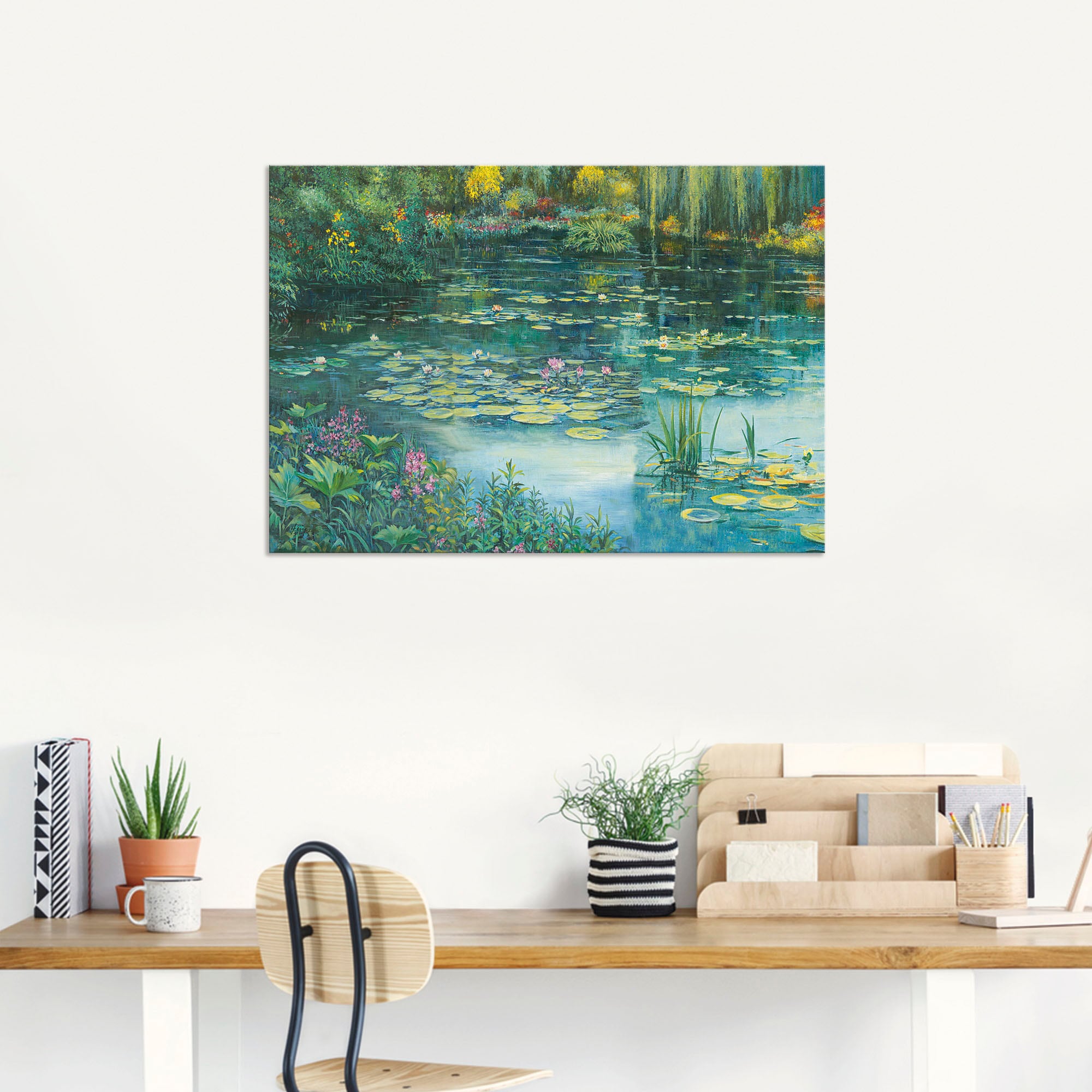 Artland Wandbild »Teichlandschaft I«, Gewässer, (1 St.), als Alubild, Outdoorbild, Leinwandbild, Poster in verschied. Größen