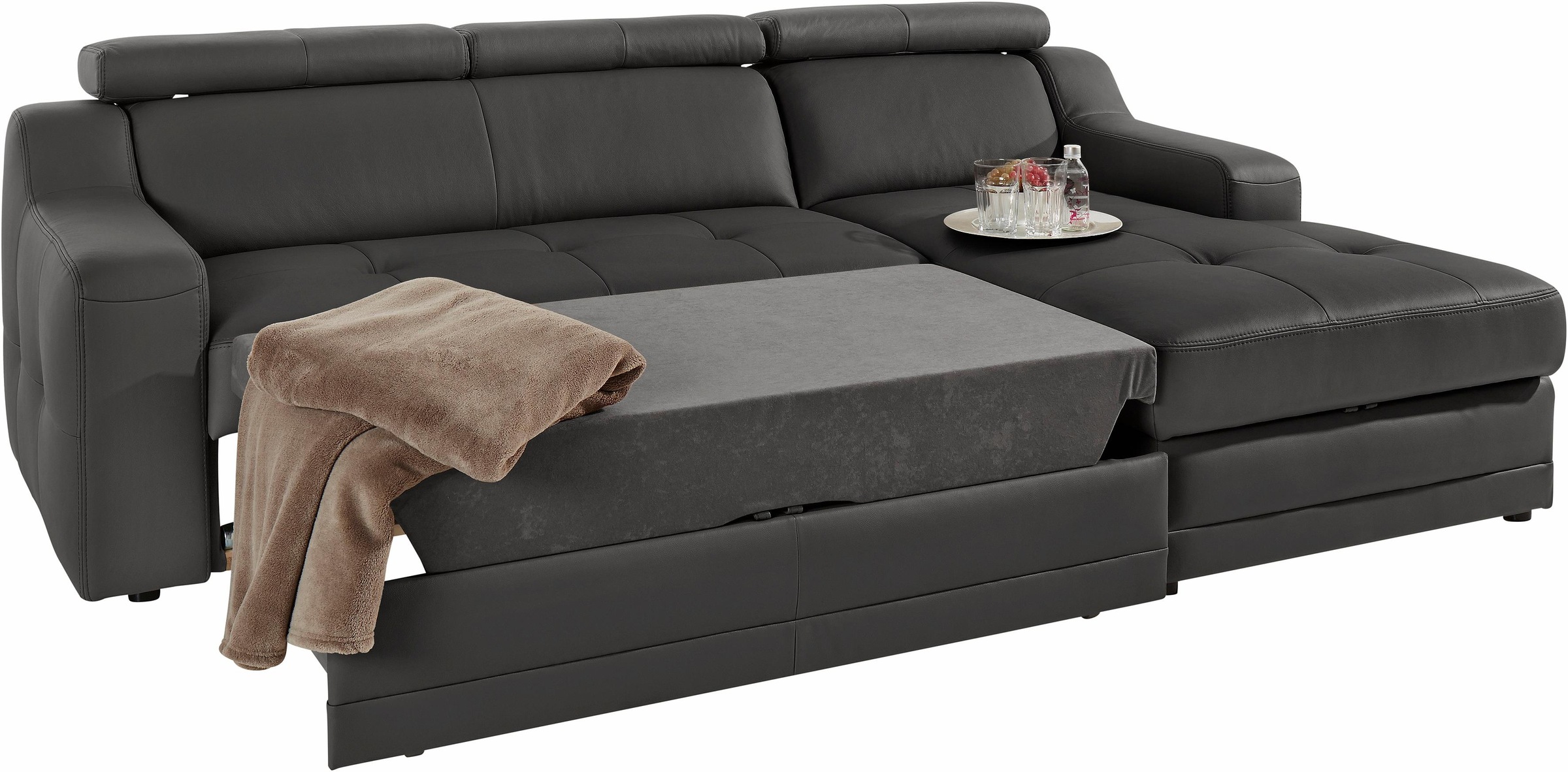 exxpo - sofa fashion Ecksofa "Lotos, bequem und funktionell, L-Form", mit K günstig online kaufen