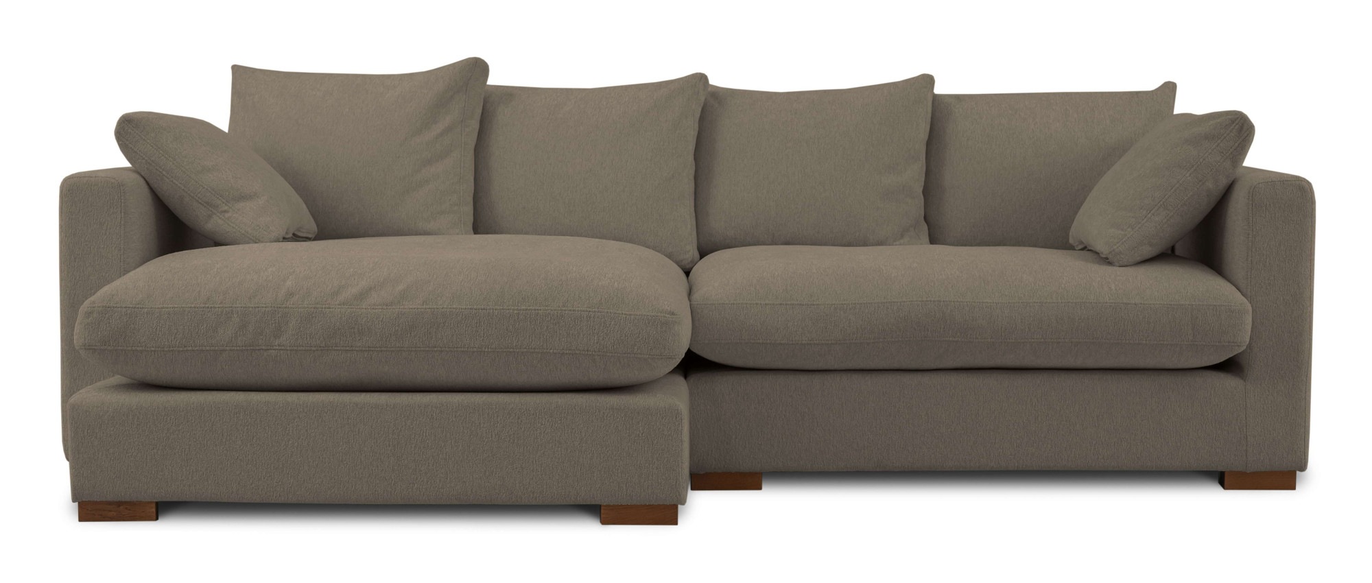 Home affaire Ecksofa »Coray«, Breite 266 cm, extra weich und kuschelig, mit Federn und Daunen