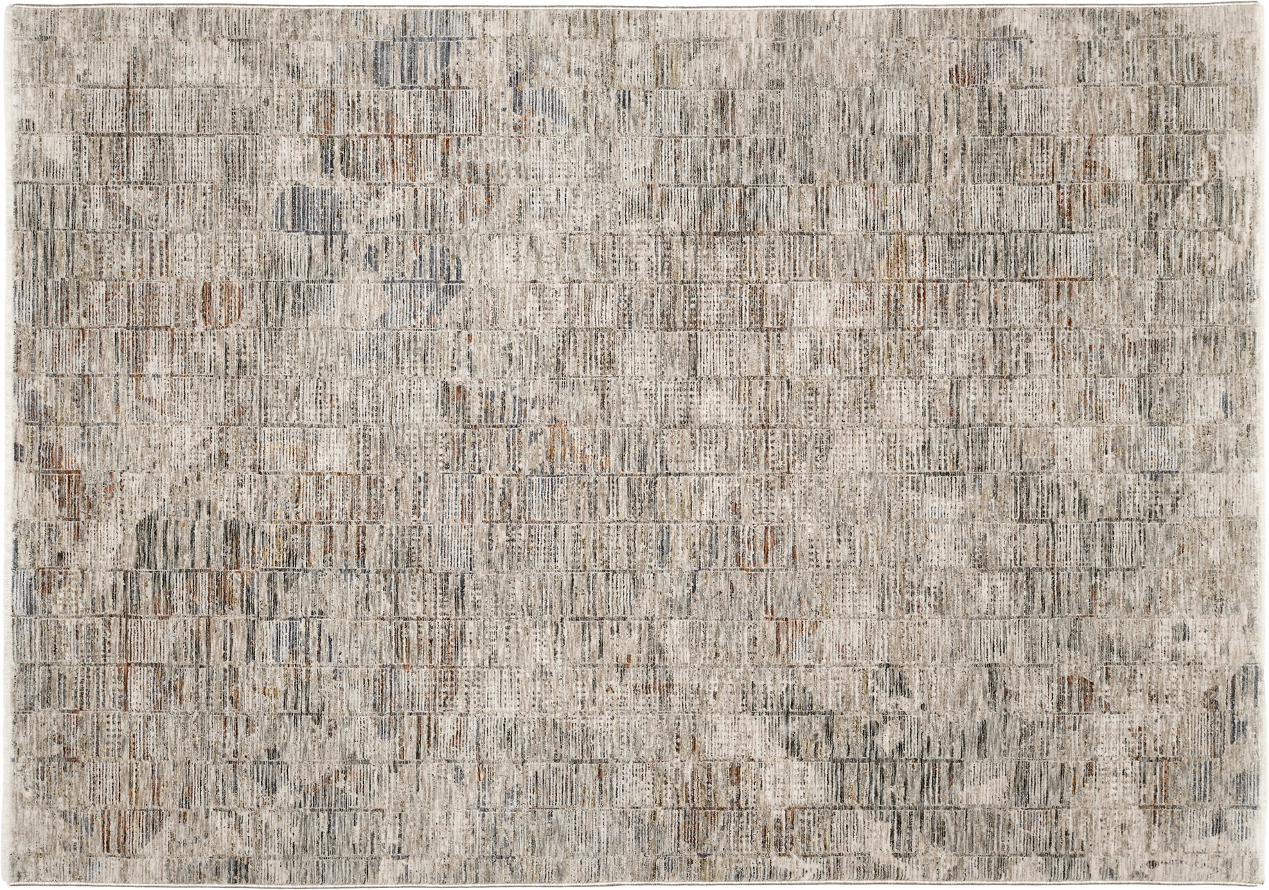 OCI DIE TEPPICHMARKE Teppich »OMEN GRID , auch in quadratischer Form« rechteckig 6 mm Höhe Design Kurzflor Teppich, leichter Glanz, mit Fransen,  Wohnzimmer