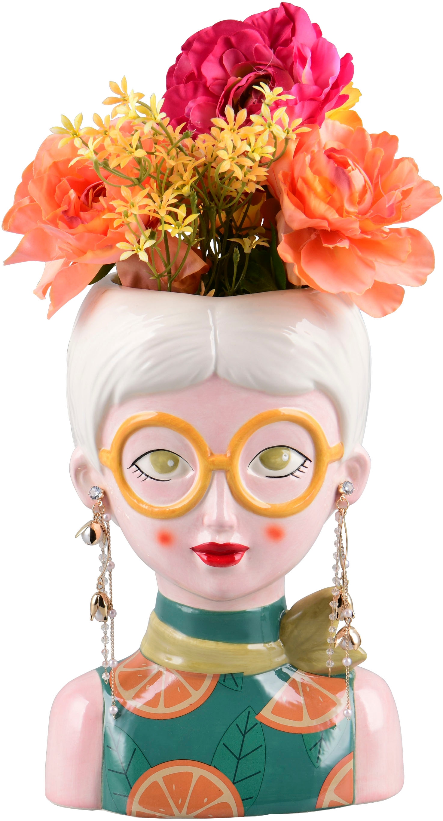 MIRRORS AND MORE Dekovase »ANNIKA« Bunte Dekovase in auffälliger Form