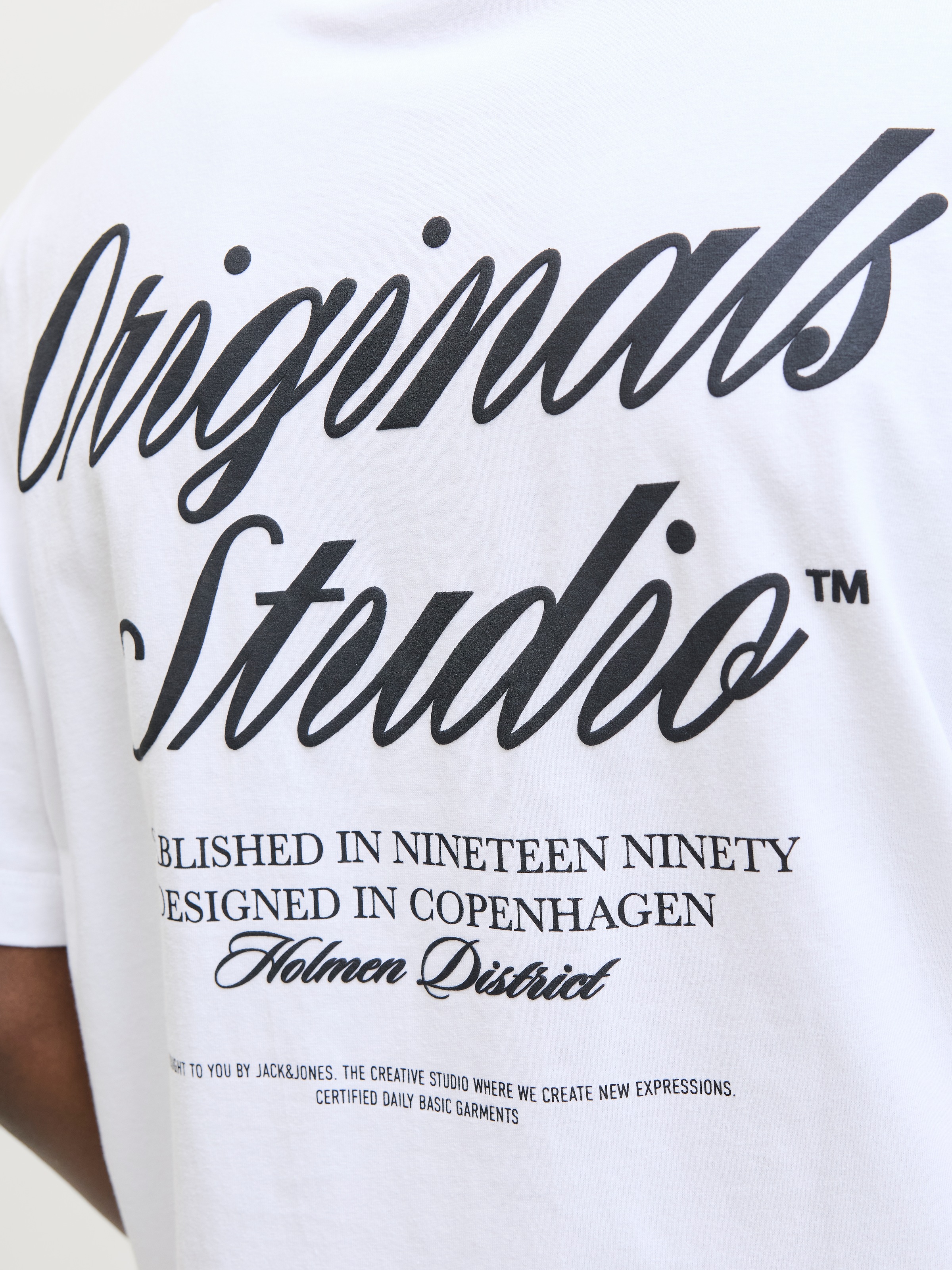 Jack & Jones Kurzarmshirt »JORNORREBRO TYPO TEE SS CREW NECK NOOS«