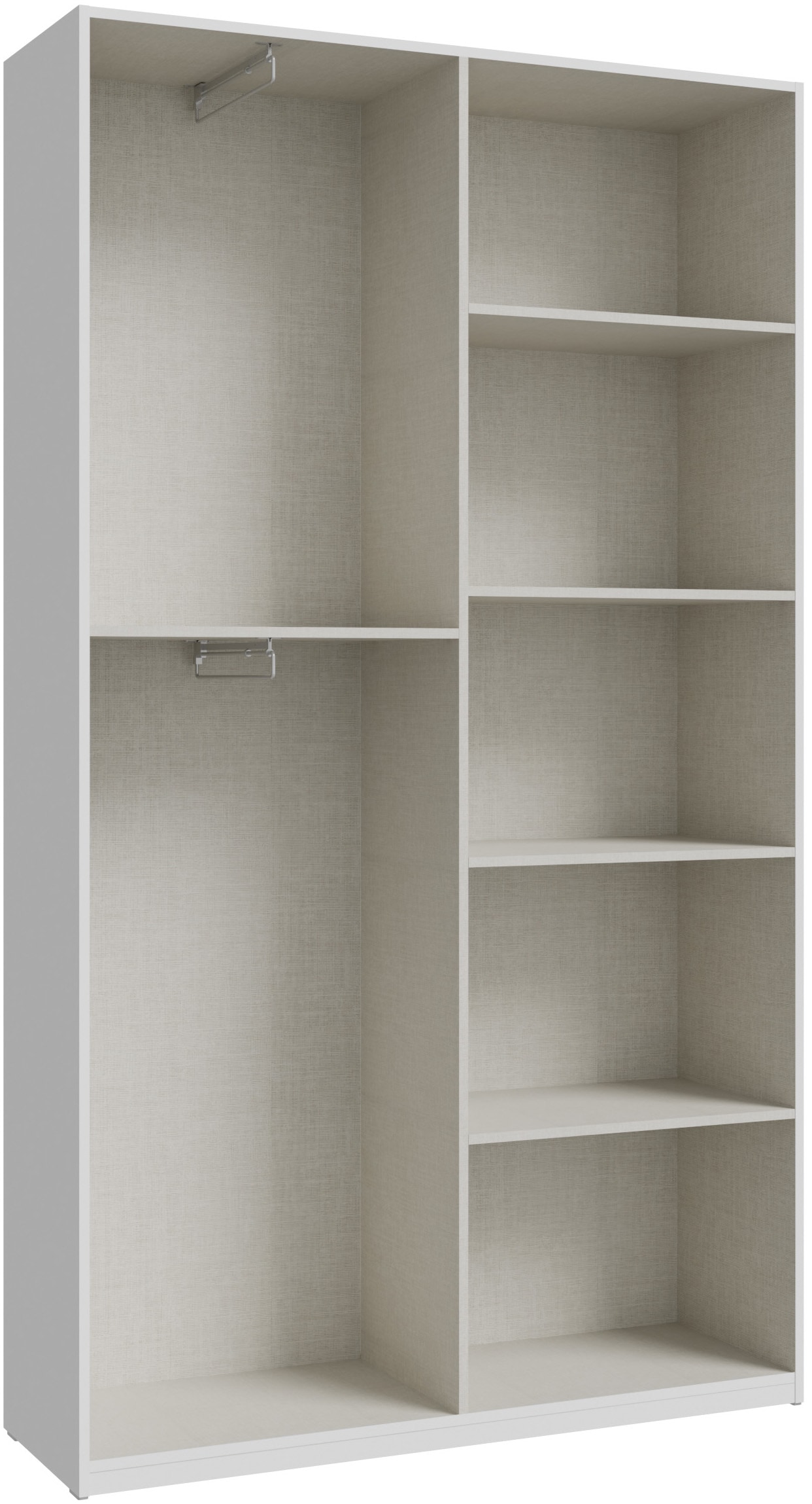 FORTE Drehtürenschrank B/H/T 119,5/210,5/42cm, stehende Montage
