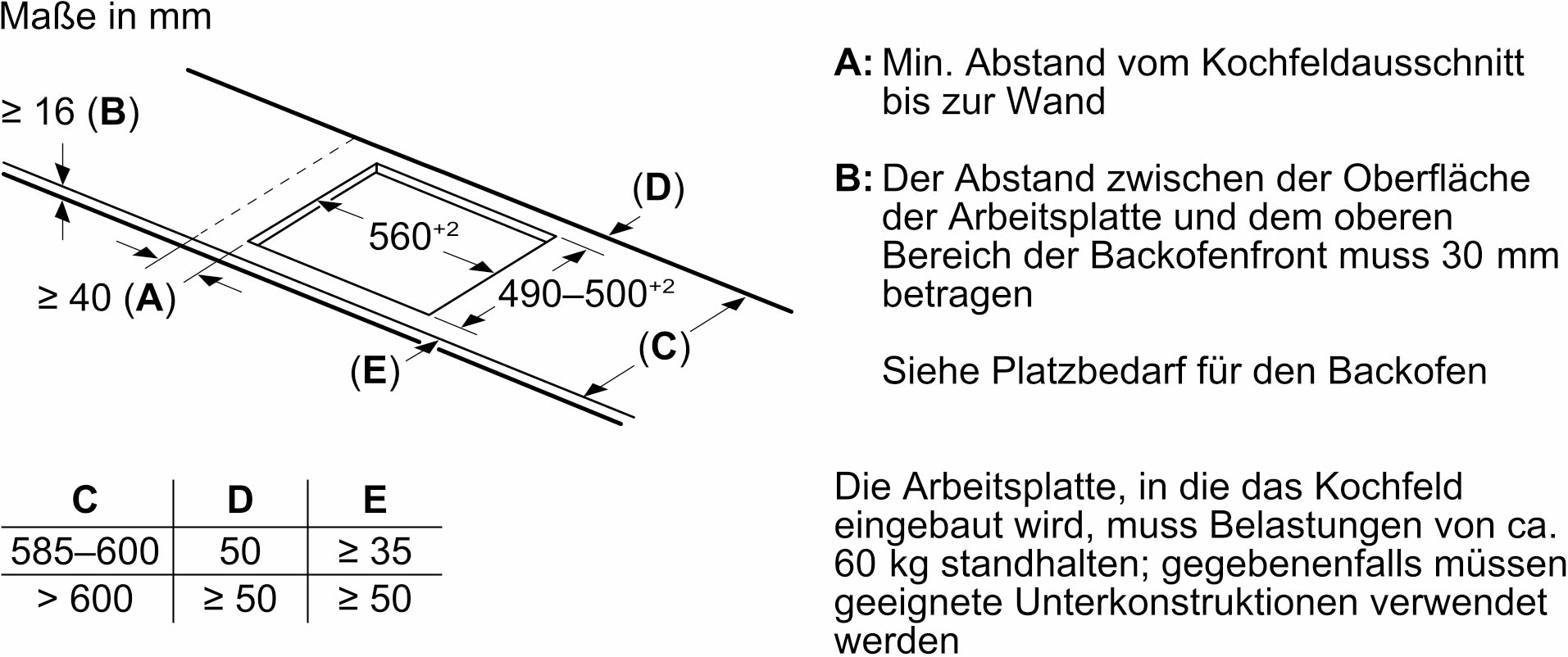 Constructa Backofen-Set Eco-Line »CF4M61063«, mit Teleskopauszug nachrüstbar, Hydrolyse