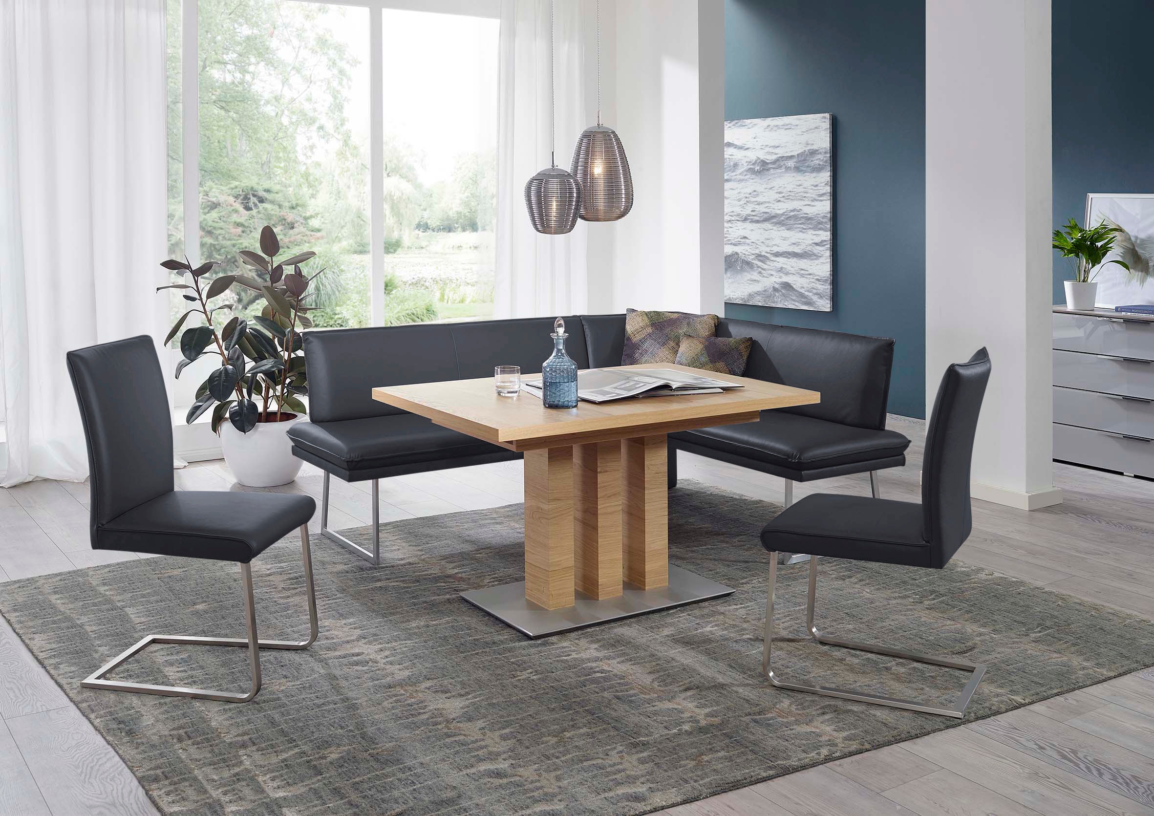 K+W Komfort & Wohnen Essgruppe »Santos III« 4 Stk. tlg. gepolsterte Eckbank günstig online kaufen