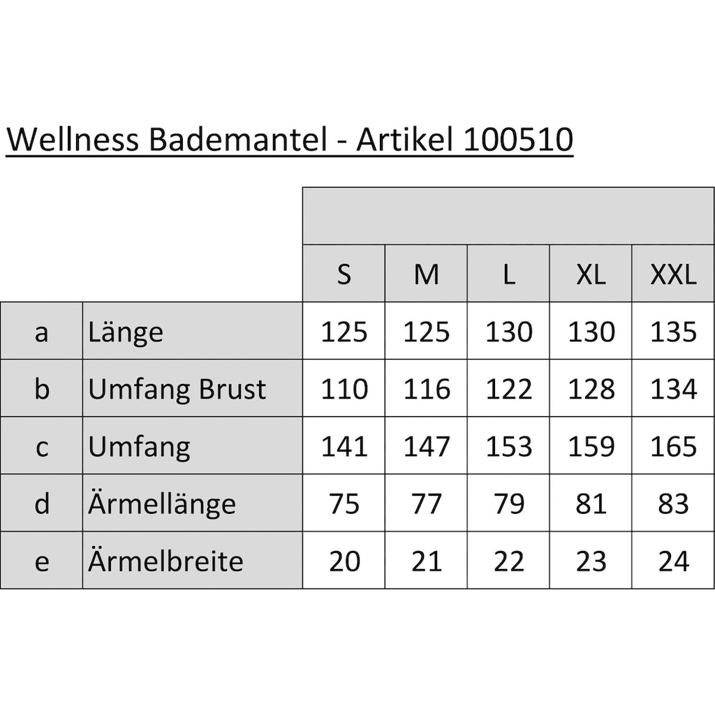 TOM TAILOR HOME Unisex-Bademantel »Wellness«, (1 St.), für Damen & Herren, farblich abgesetzter Kragen, Hoch/Tief-Webtechnik