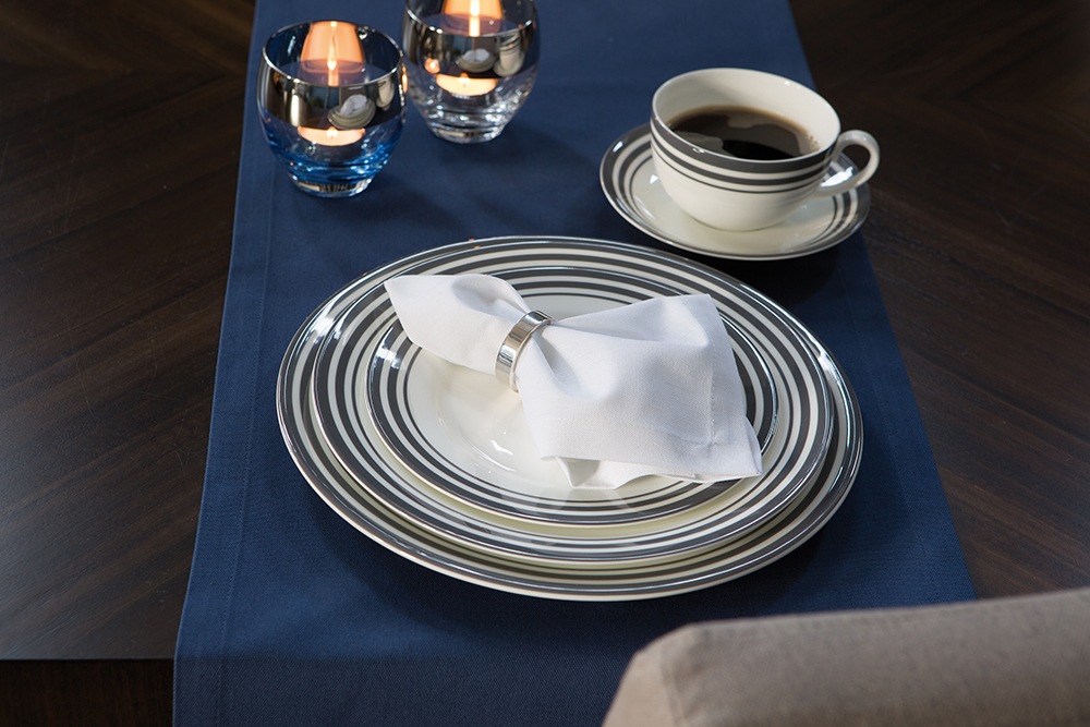 Fink Platzteller »Moments« Ø 30 cm, Porzellan mit Streifen günstig online kaufen