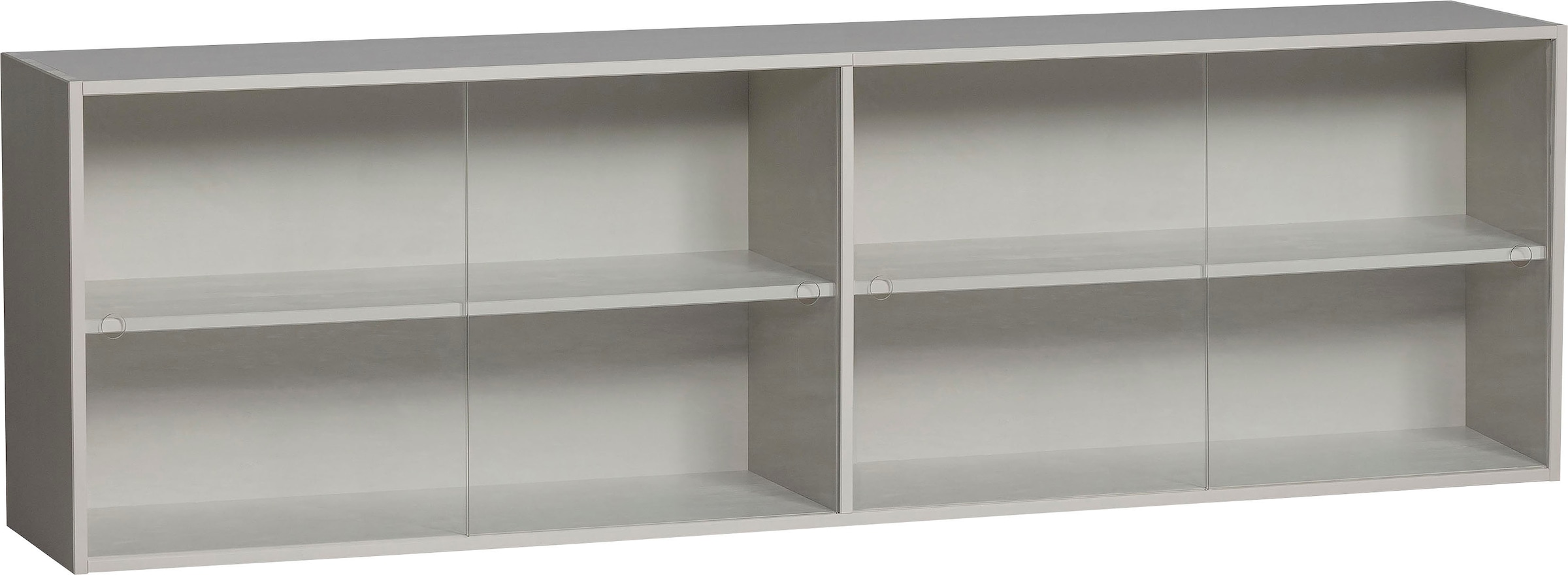 WOOOD Aufsatzschrank »Klink«, mit durchsichtigen Schiebetüren, H 60 cm x B 200 cm