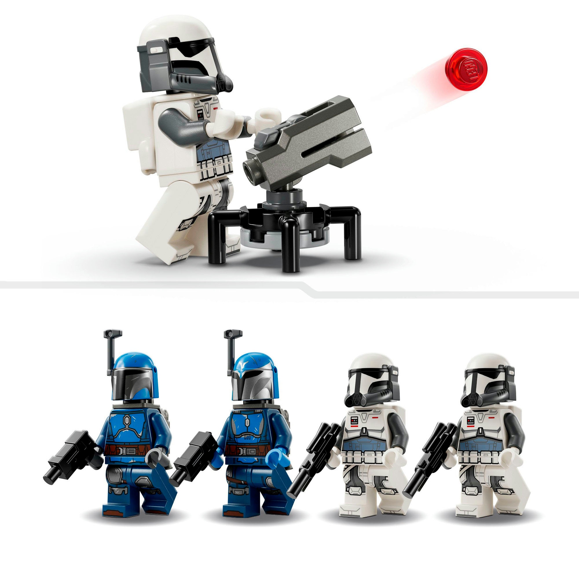 LEGO® Konstruktionsspielsteine »Hinterhalt auf Mandalore™ Battle Pack (75373), LEGO Star Wars™«, (109 St.), Made in Europe