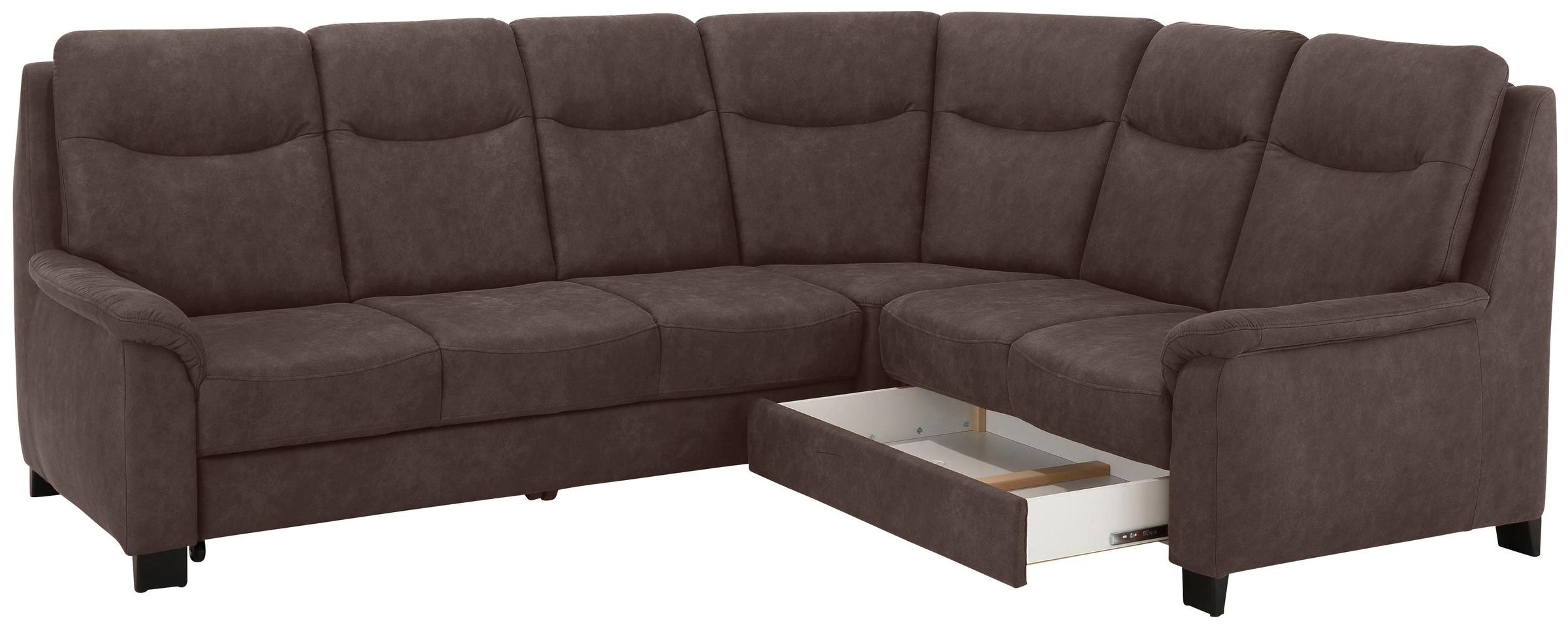 Home affaire Ecksofa »Boccaccio L-Form«, mit Federkern, incl. Kopfteilverstellung, wahlweise Bettfunktion