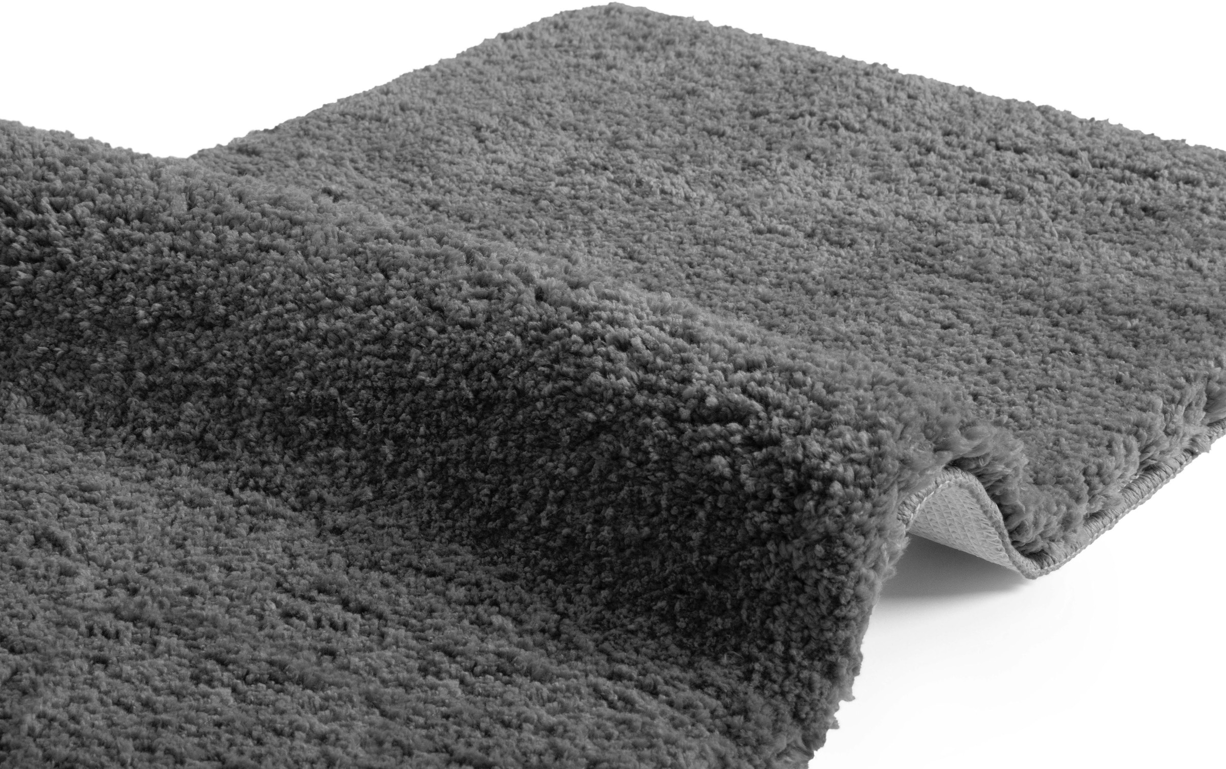 my home Badematte »Sanremo, Badvorleger, Badezimmer Teppich, sehr weich«, rutschhemmend beschichtet, fußbodenheizungsgeeignet-schnell trocknend, Badteppich, unifarben, rechteckig, rund & als 3-tlg. Set erhältlich