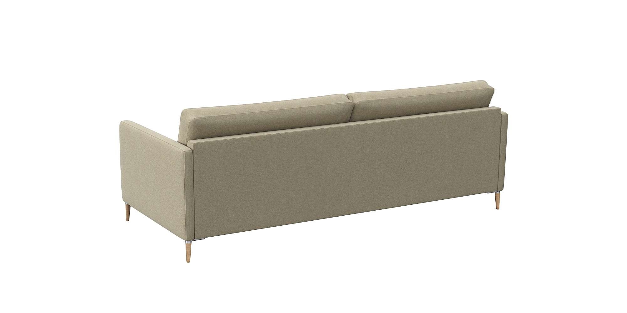 FLEXLUX 3-Sitzer »Fiore, super Sitzkomfort durch Kaltschaum im Sitz«, schmale Armlehnen, Füße Alu+ Eiche