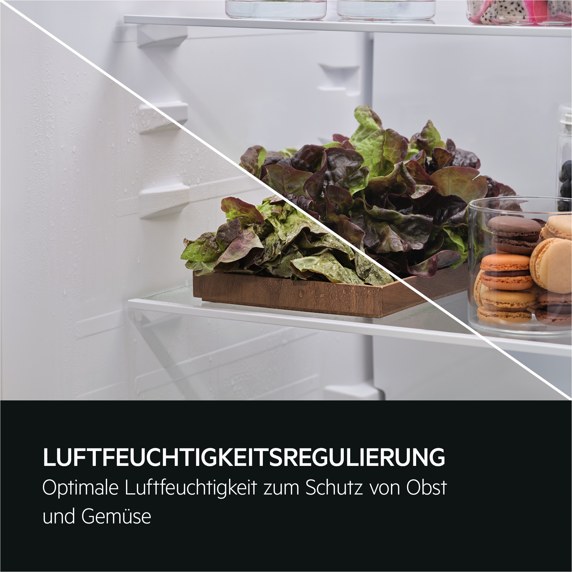 AEG Einbaukühlgefrierkombination Serie 5000 »OSC5S183ES« 177,2 cm hoch 54,6 cm breit 198 Liter, ColdSense - Schützt Lebensmittel, LED-Display, Schlepptür