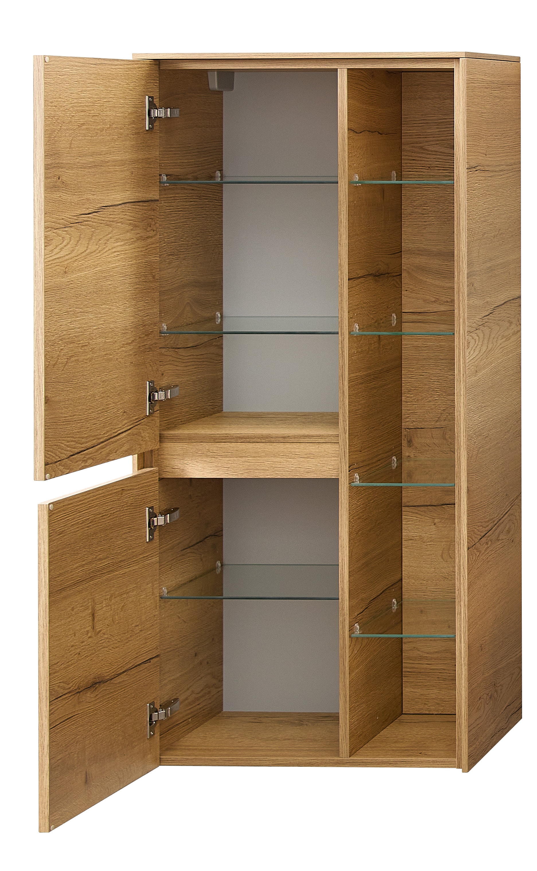 Saphir Badmöbel-Set »Badmöbel-Set Serie 6010 Solid-Surface-Waschtisch mit Unterschrank« 4 Stk. tlg.