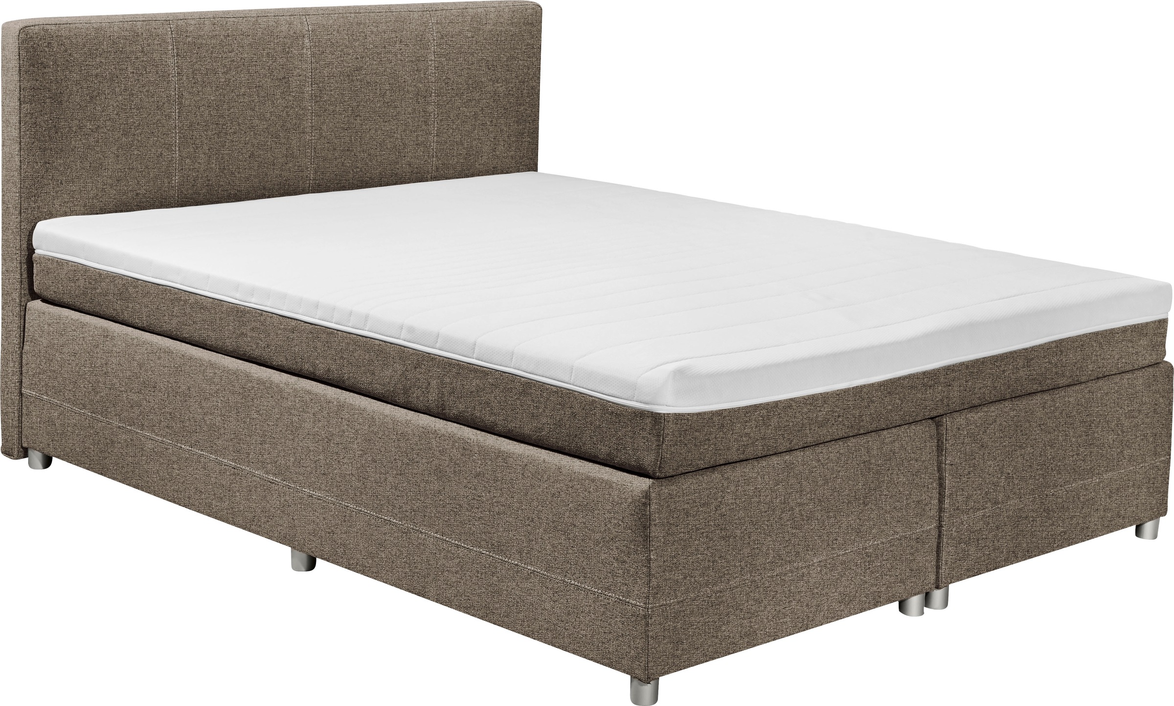 ED EXCITING DESIGN Boxspringbett »Luanda«, wahlweise mit Matratze und Topper