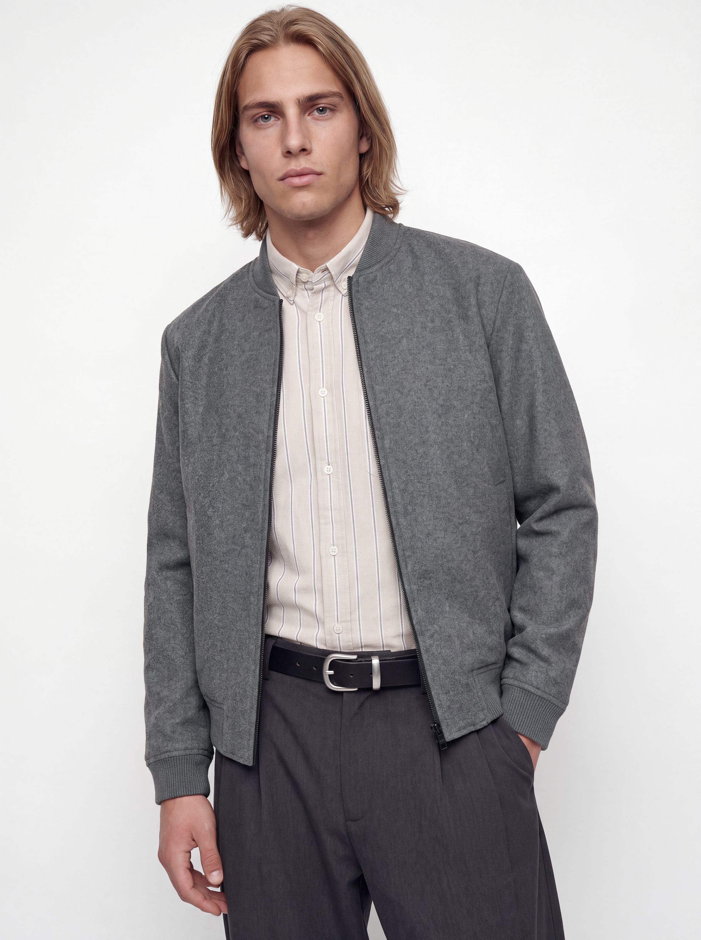 Jack & Jones Blouson »JJEJAMES BOMBER SN« Kunstfaser, regular fit