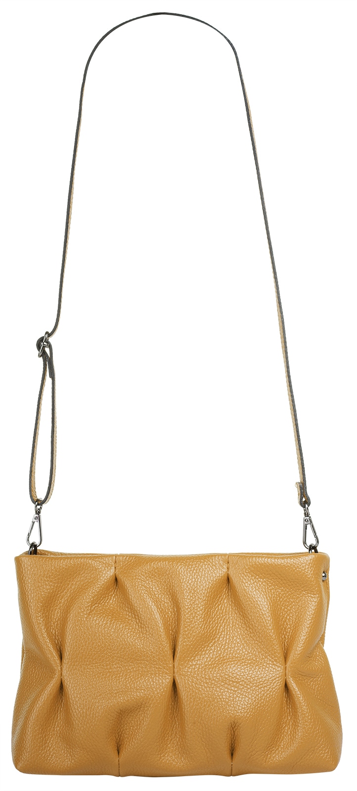 Cluty Umhängetasche, echt Leder, Made in Italy