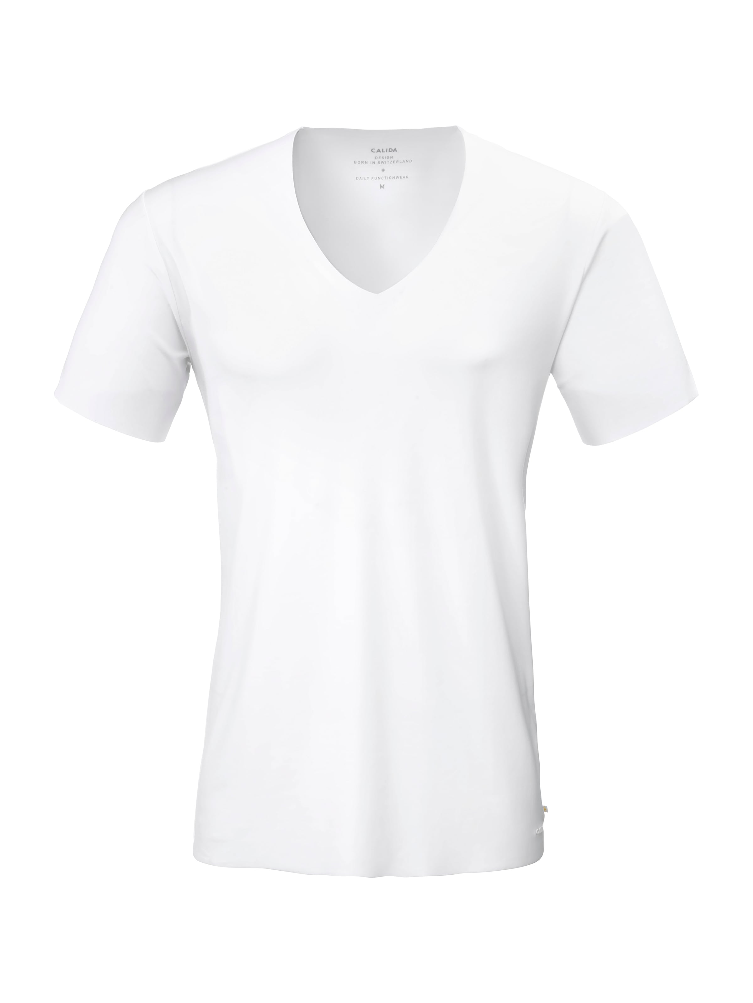 CALIDA V-Shirt »Clean Line«, V-Neck, elastisch, Interlock-Qualität, Kurzarm, schnelltrocknend