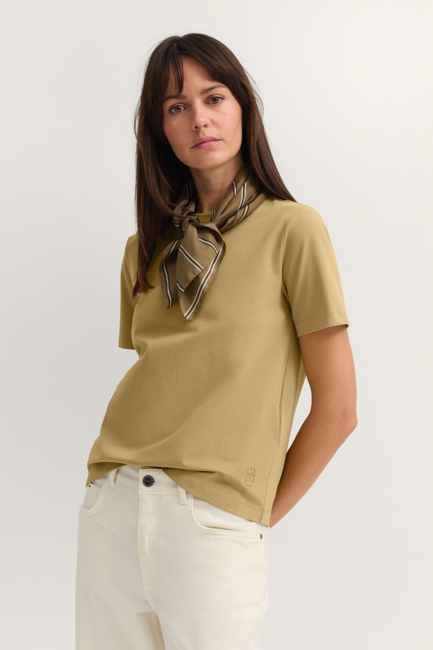 bugatti T-Shirt »Elastisch« mit Rundhals-Ausschnitt