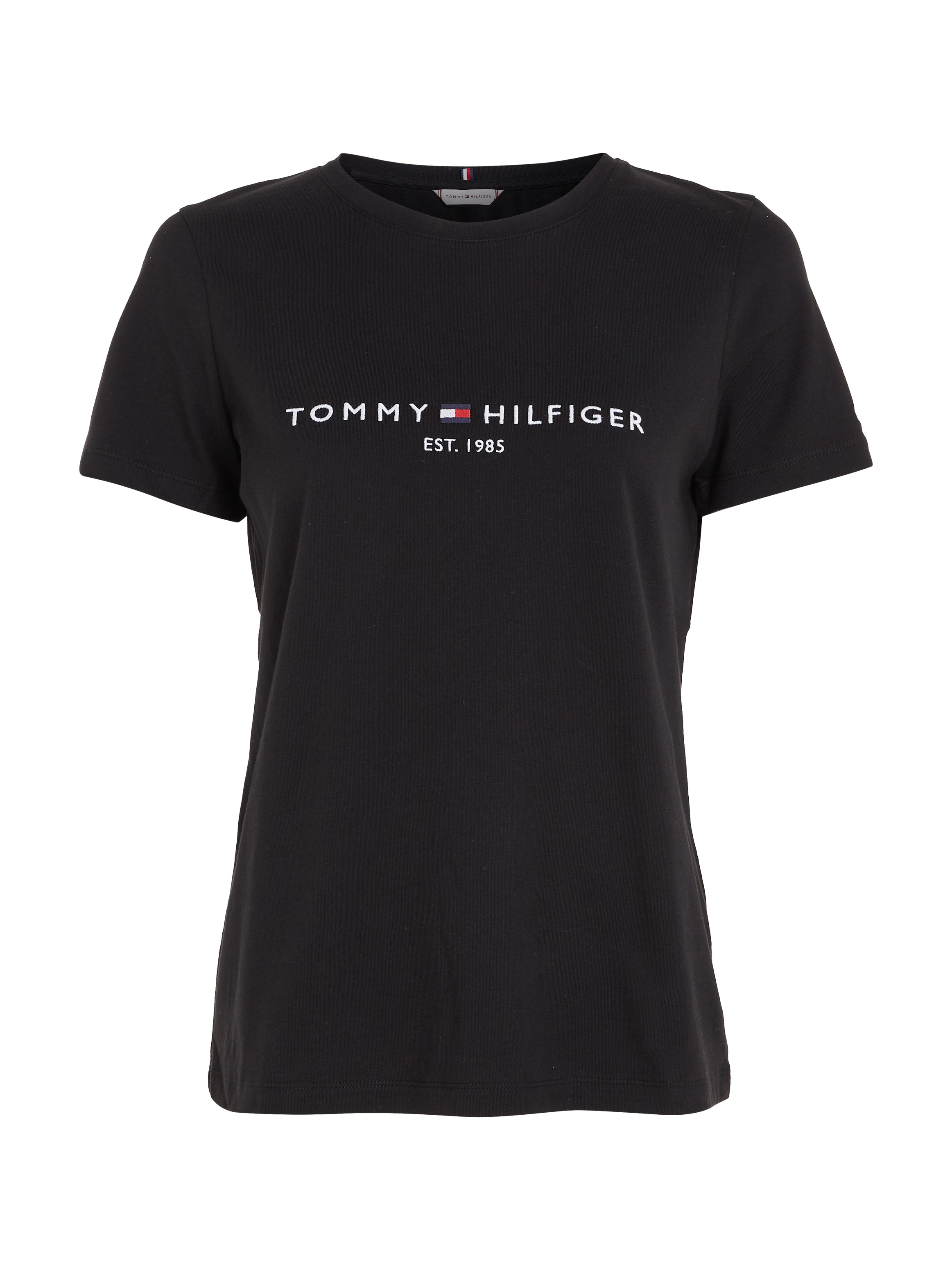Tommy Hilfiger Rundhalsshirt »HERITAGE HILFIGER C-NK REG TEE«, mit gesticktem Tommy Hilfiger Linear Logo-Schriftzug