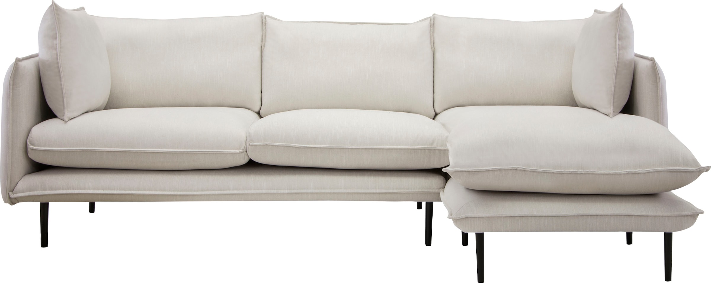 Home affaire Ecksofa »Somba L-Form« mit dickem Keder, Ottomane wahlweise li günstig online kaufen