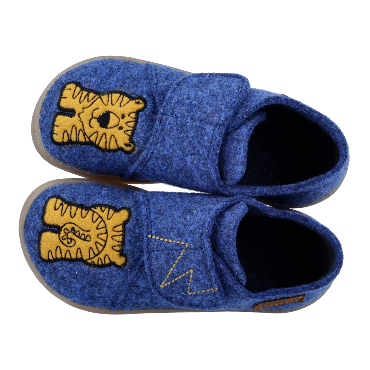 Richter Barfußschuh »Fun (Felt)«  Hausschuh mit Tigermotiv, Größenschablone zum Download