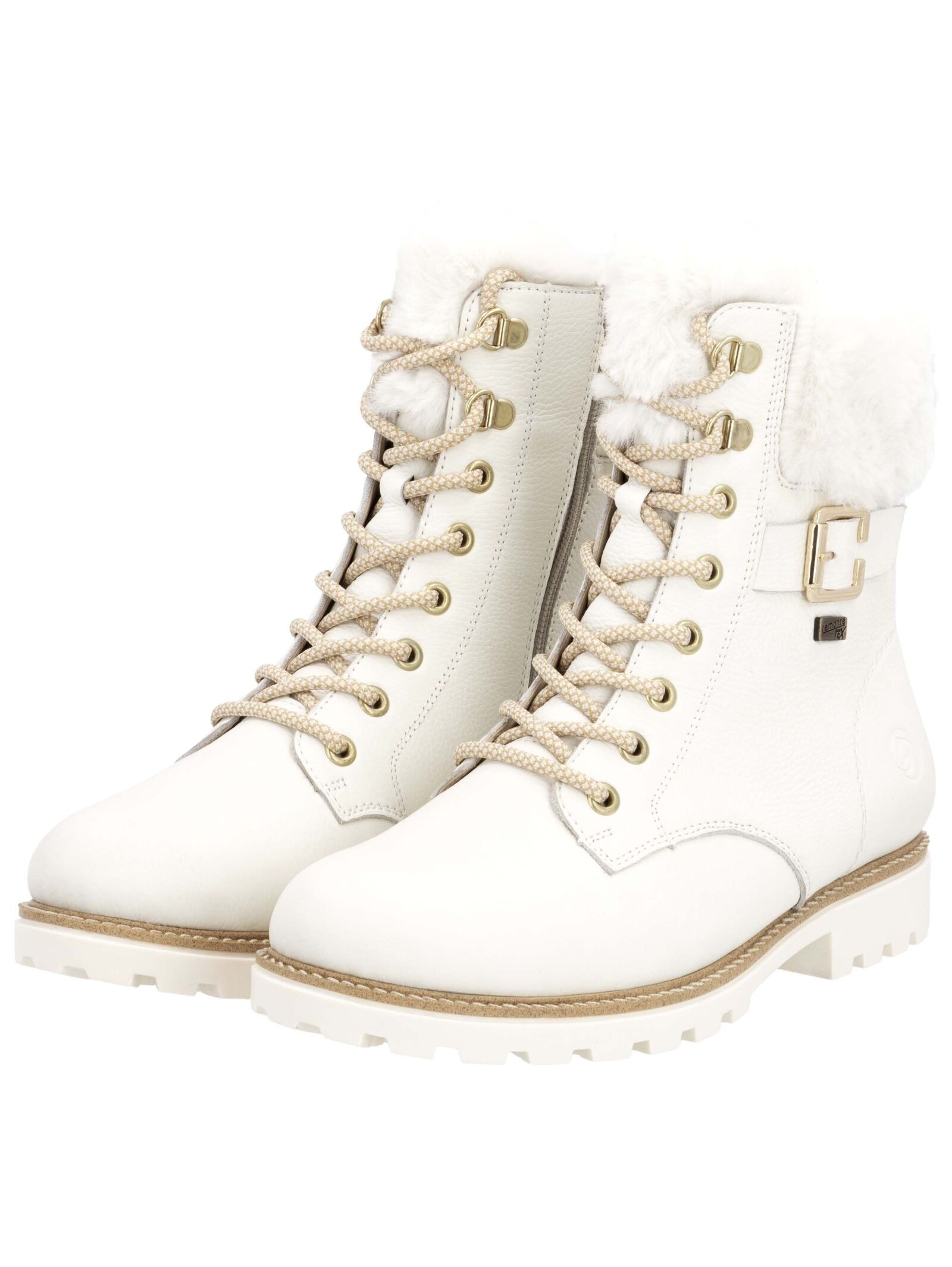 Remonte Schnürstiefelette »Remonte Stiefelette Leder/Fell«