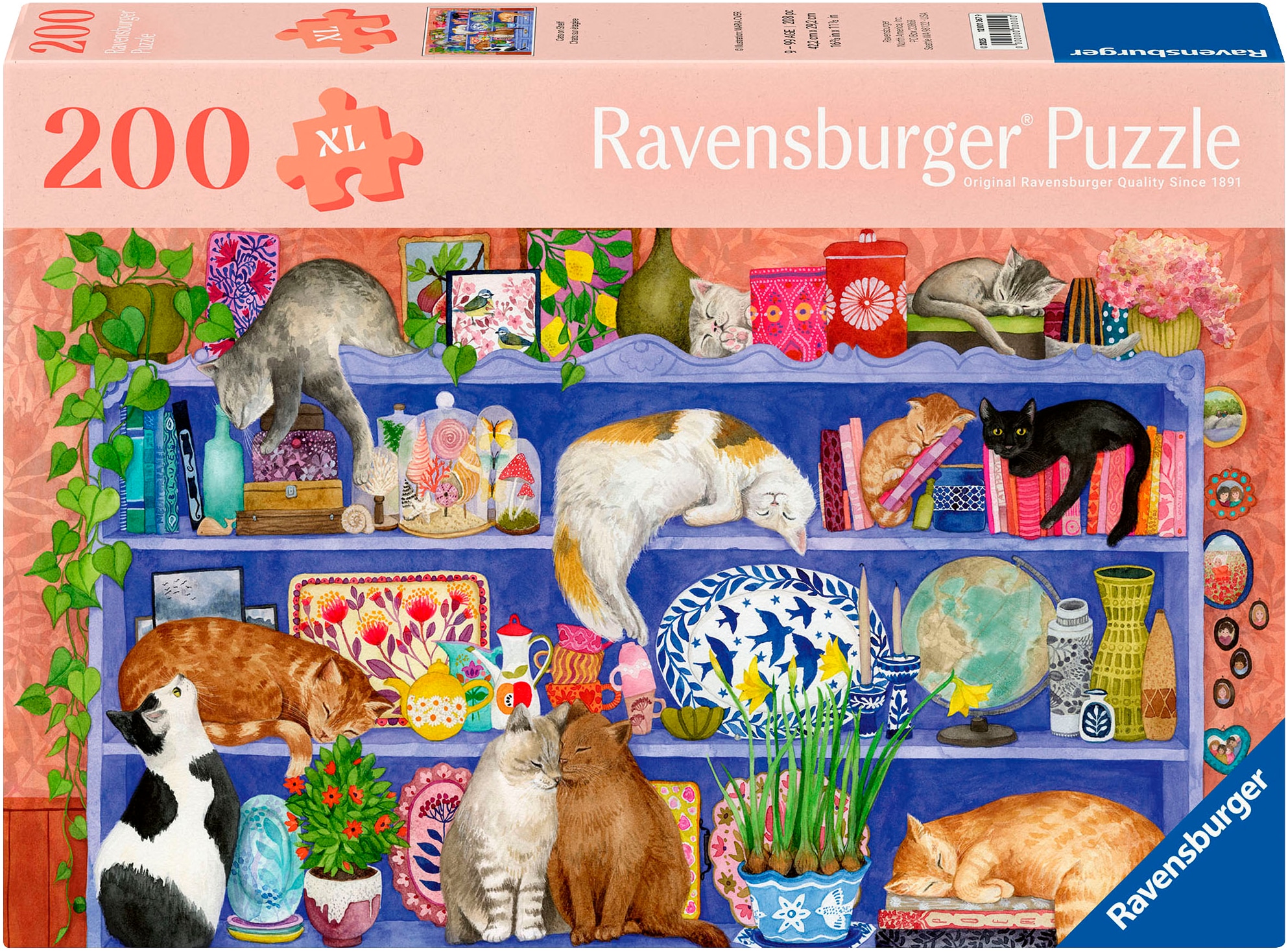 Ravensburger Puzzle »Feel Well & Puzzle, Katzen im Regal«, XL, für Erwachsene, Made in Europe