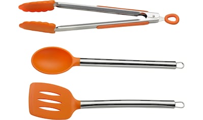 PINTINOX Kochbesteck-Set »Pinti Silicone Orange«, (Set, 3 tlg.), (Servierlöffel,... kaufen