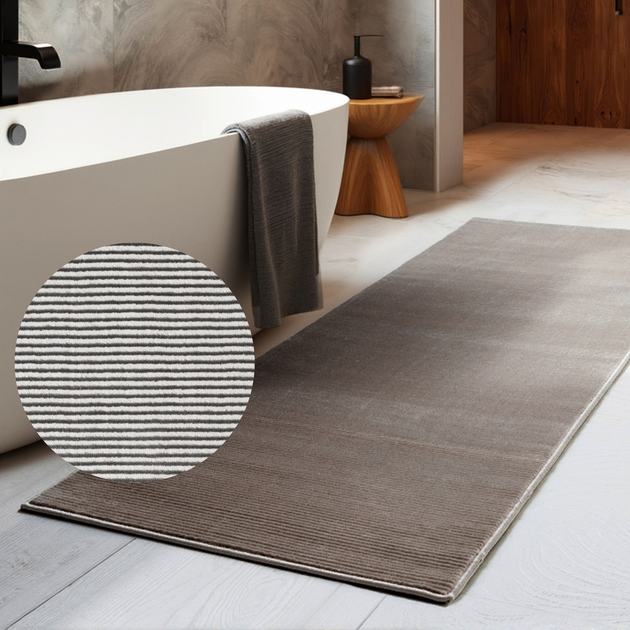 ELLE DECORATION Teppich »Dolomite« rechteckig 9 mm Höhe Wohnzimmer, Schlafzimmer, Läufer, Hoch-Tief Effekt, Flur, Glanz