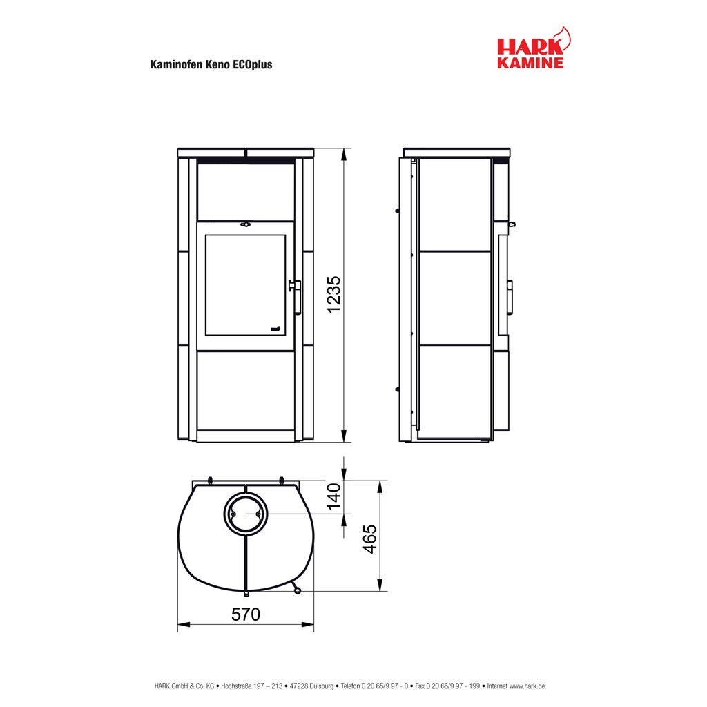 HARK Kaminofen »Keno Eco Plus«