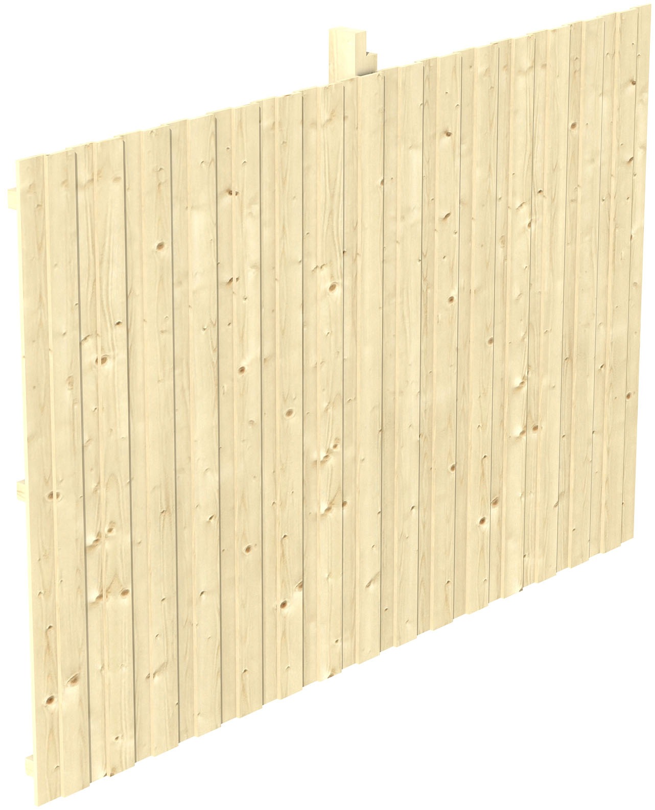 SKANHOLZ Carport-Rückwand aus Deckeschalung 20x120mm Natur
